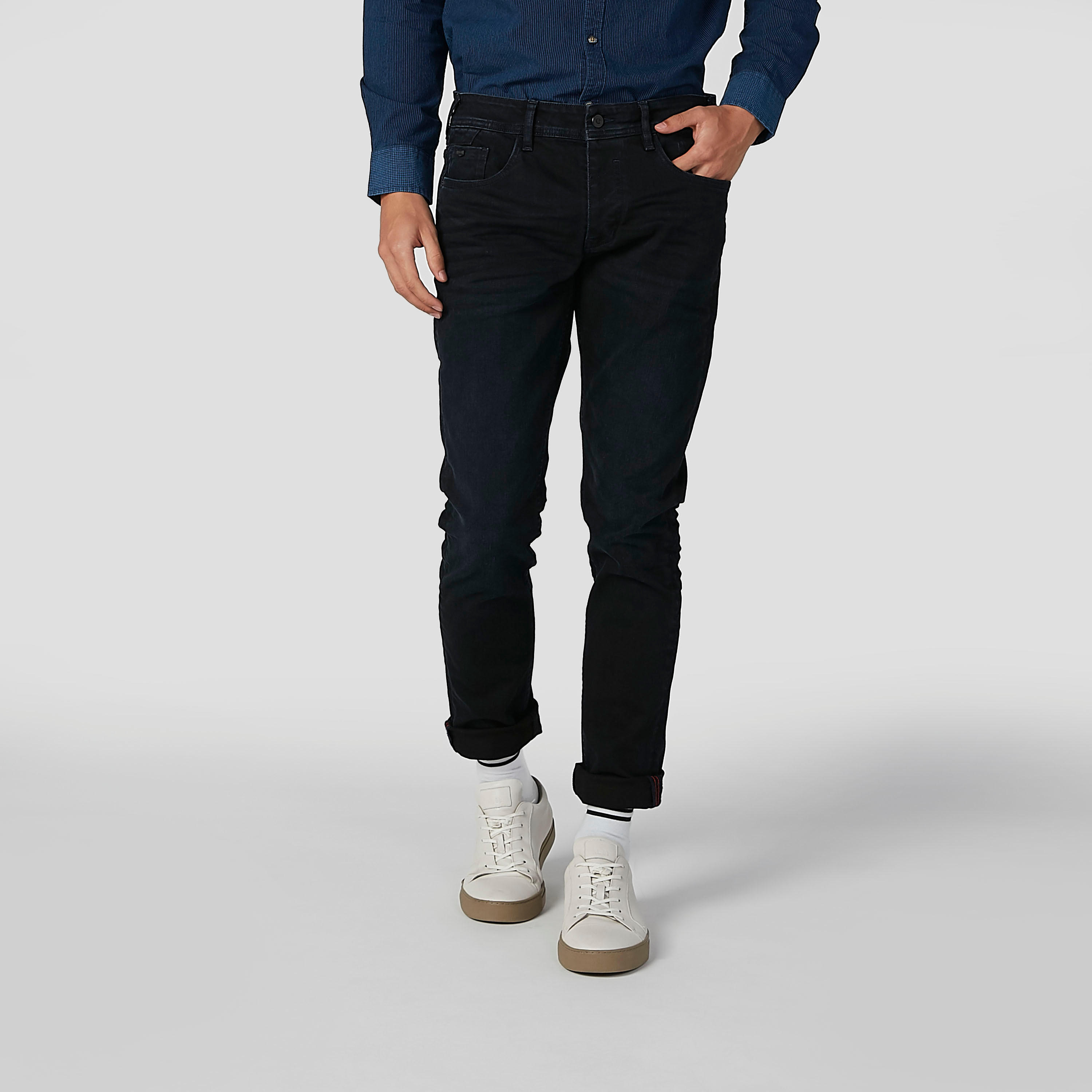 بنطلون جينز مستدام طويل سليم بخصر منخفض وجيوب -men-clothing-bottoms-jeans-image-1