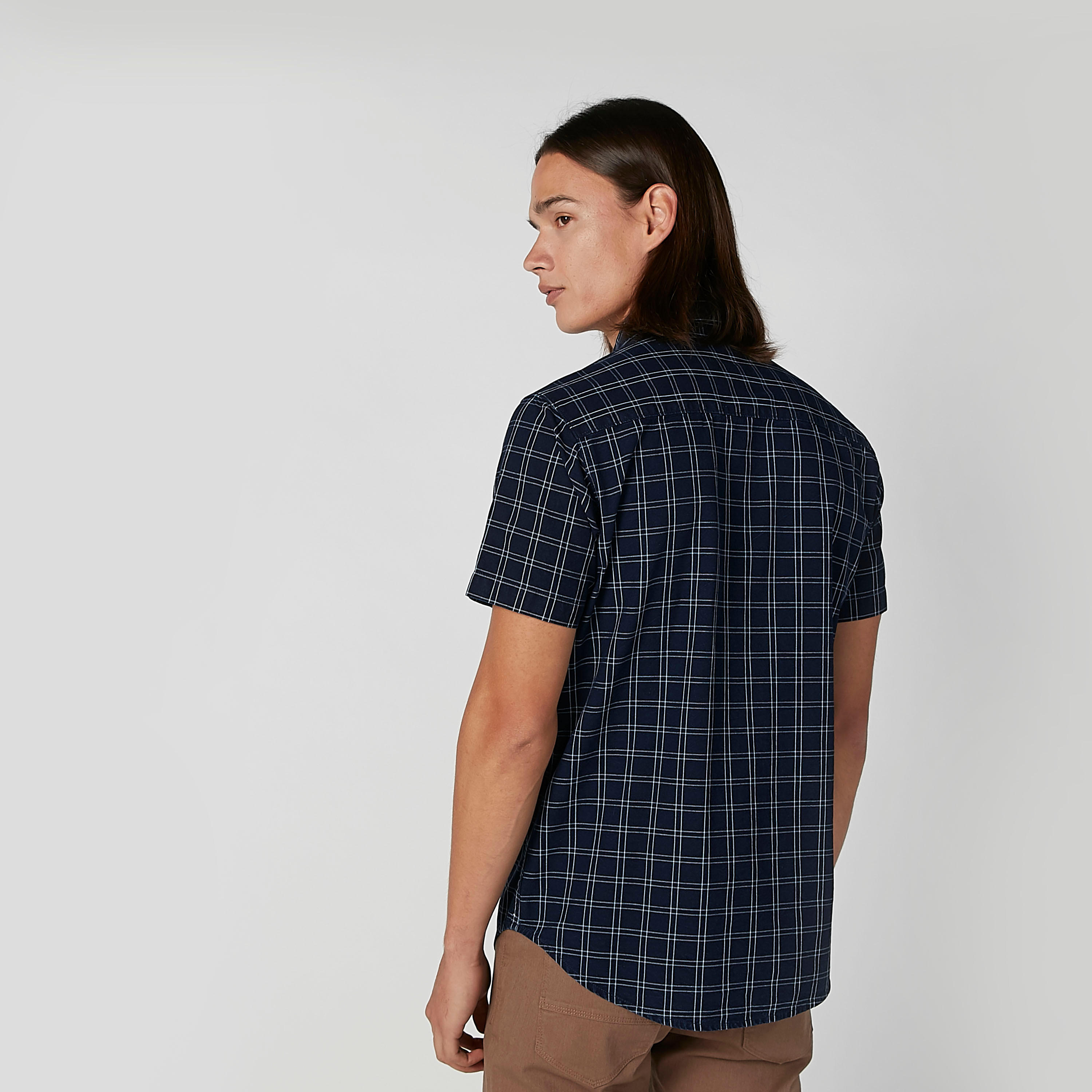 قميص كاروهات بقصّة سليم وأكمام قصيرة-men-clothing-shirts-image-4