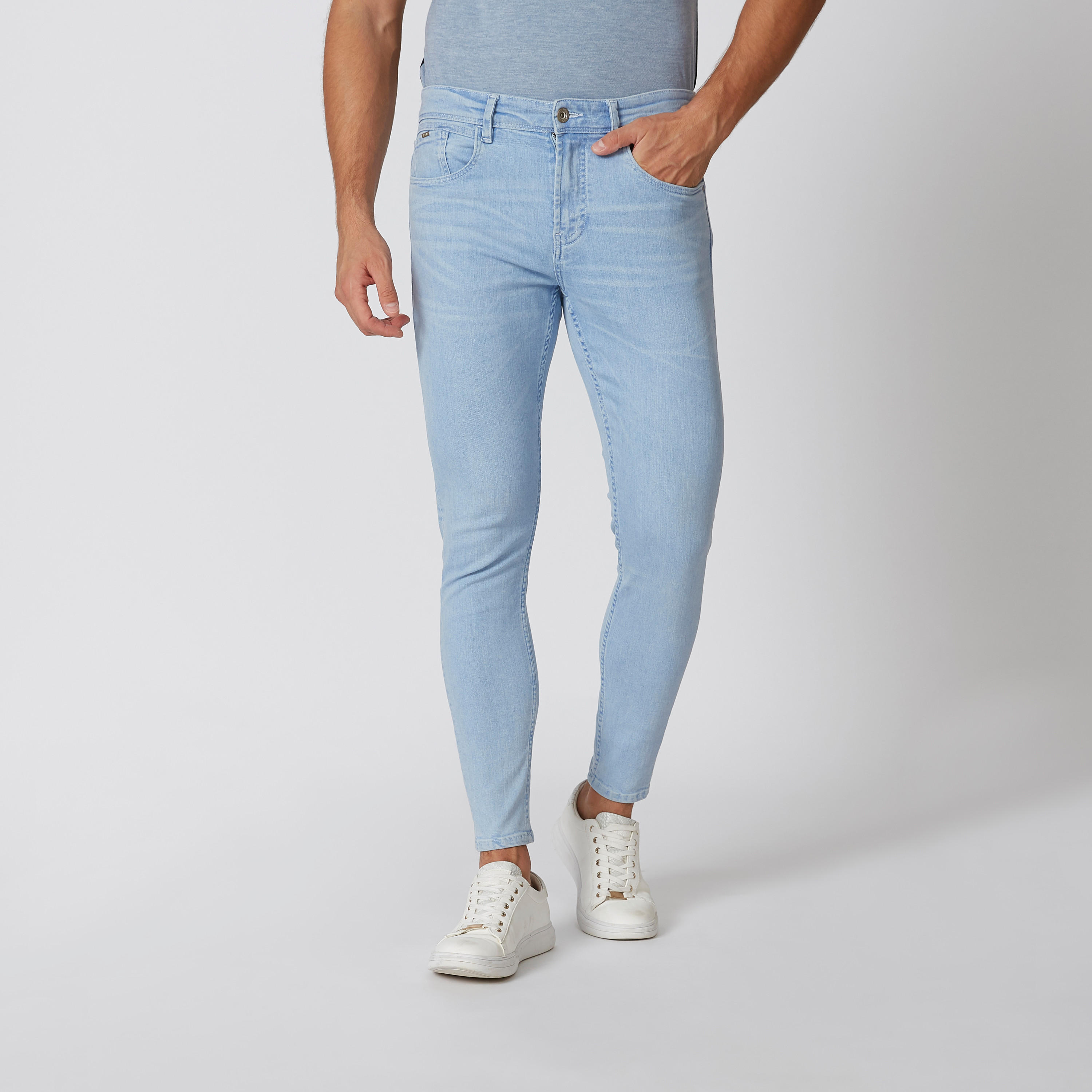 بنطلون جينز سادة طويل بجيوب وحلقات للحزام-men-clothing-bottoms-jeans-image-1