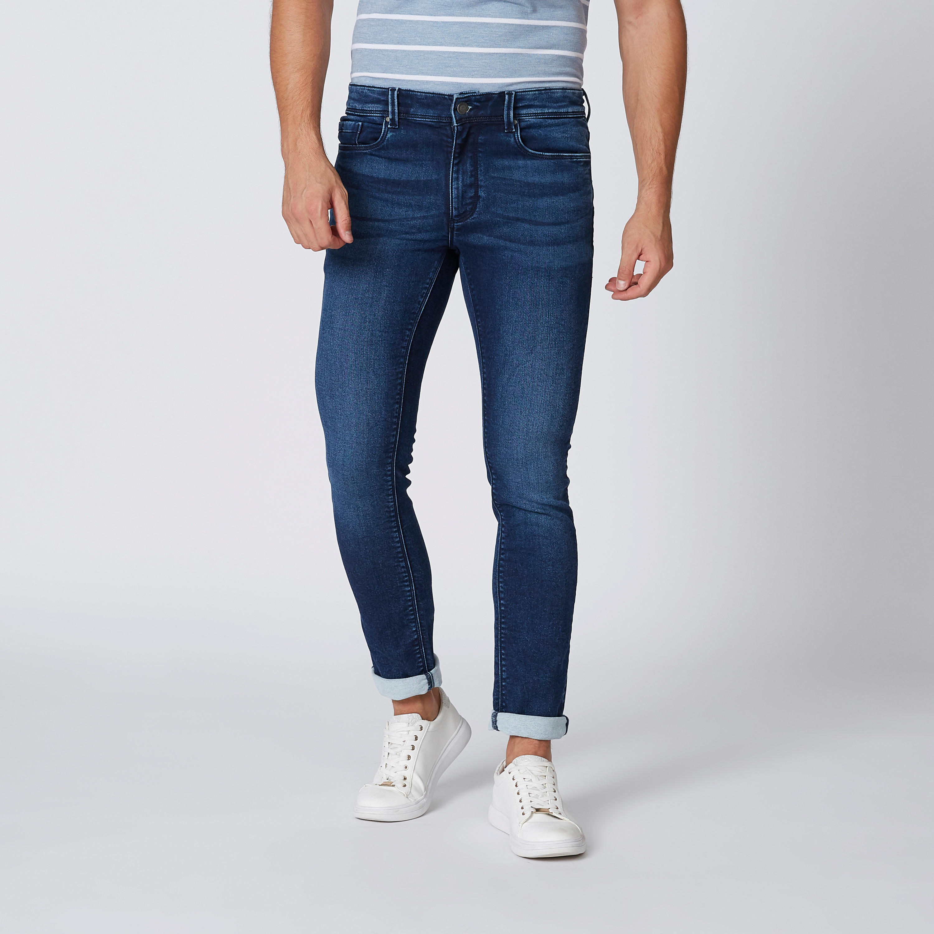 بنطلون جينز مستدام سادة بقصّة سليم وجيوب -men-clothing-bottoms-jeans-image-2