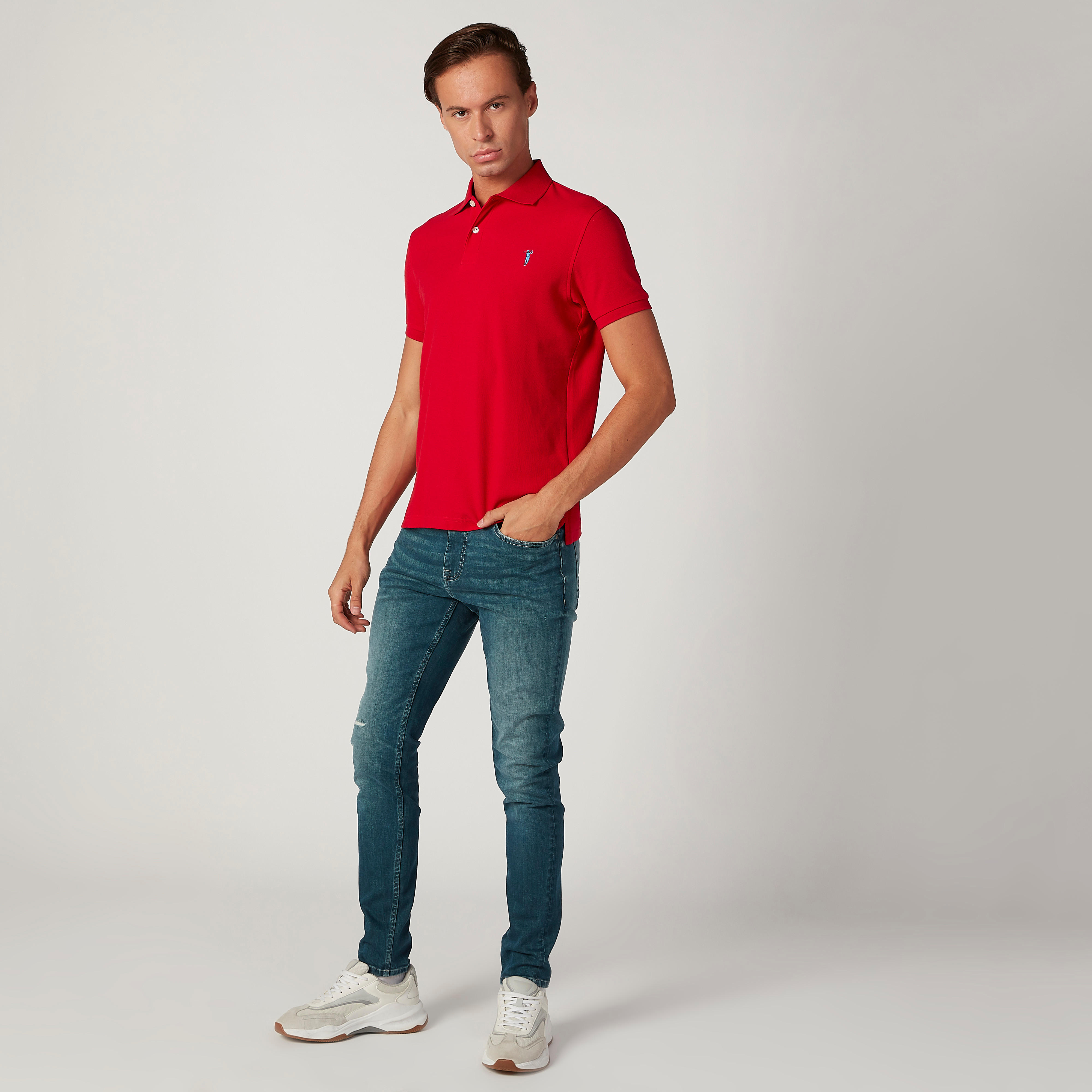بنطلون جينز طويل ممزّق بجيوب وحلقات للحزام-men-clothing-bottoms-jeans-image-2