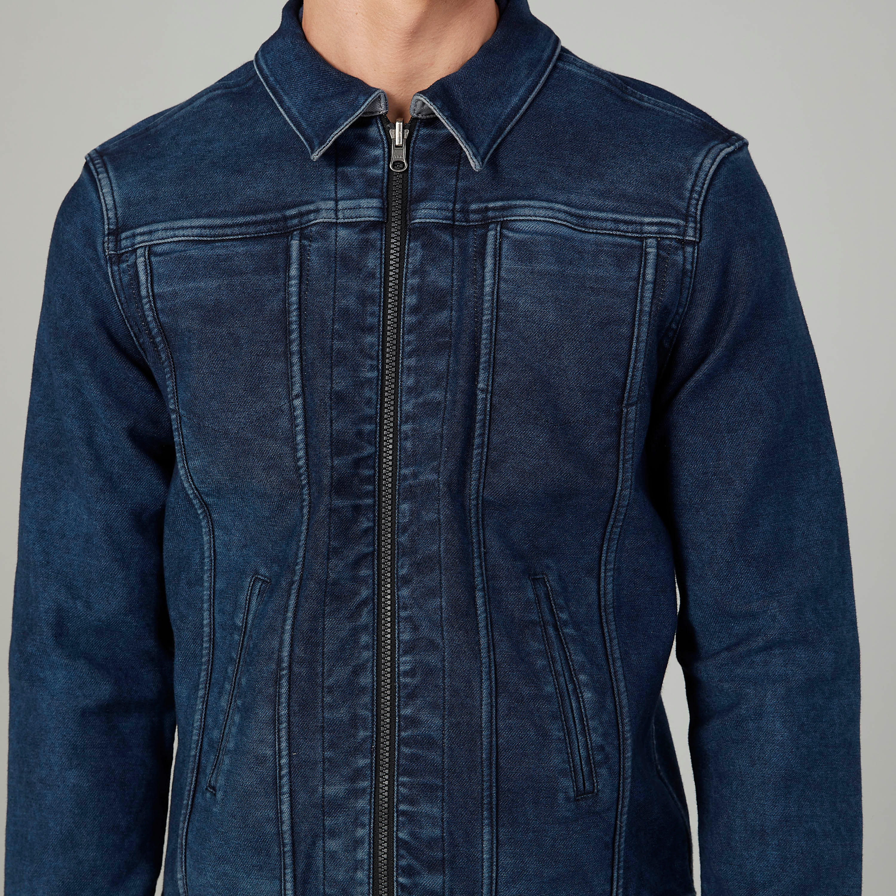 Denim Jacket with Long Sleeves and Zip Closure-men-clothing-jacketsandblazers-jackets-image-3