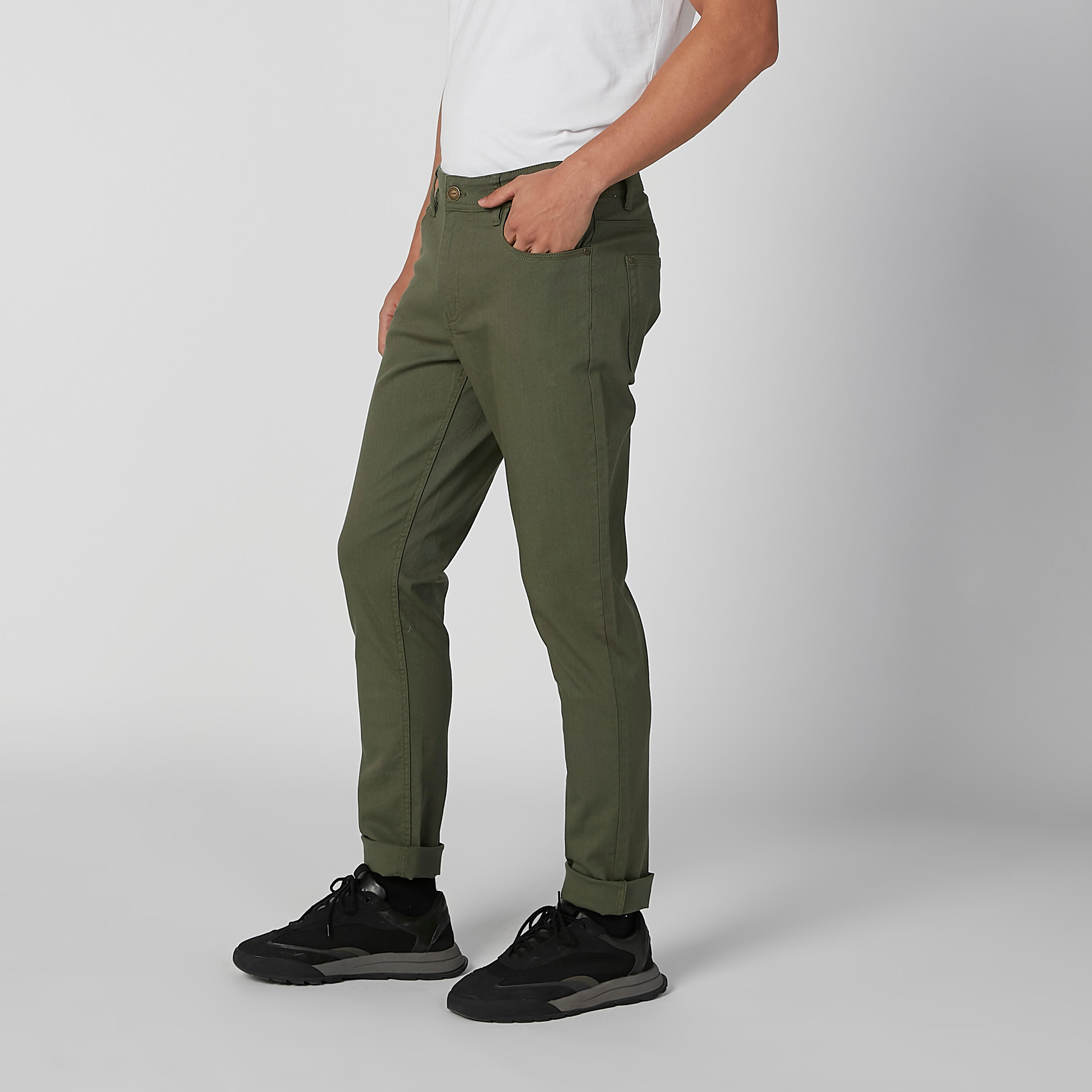 Solid Jeans with 5-Pockets and Button Closure-men-clothing-bottoms-jeans-image-4