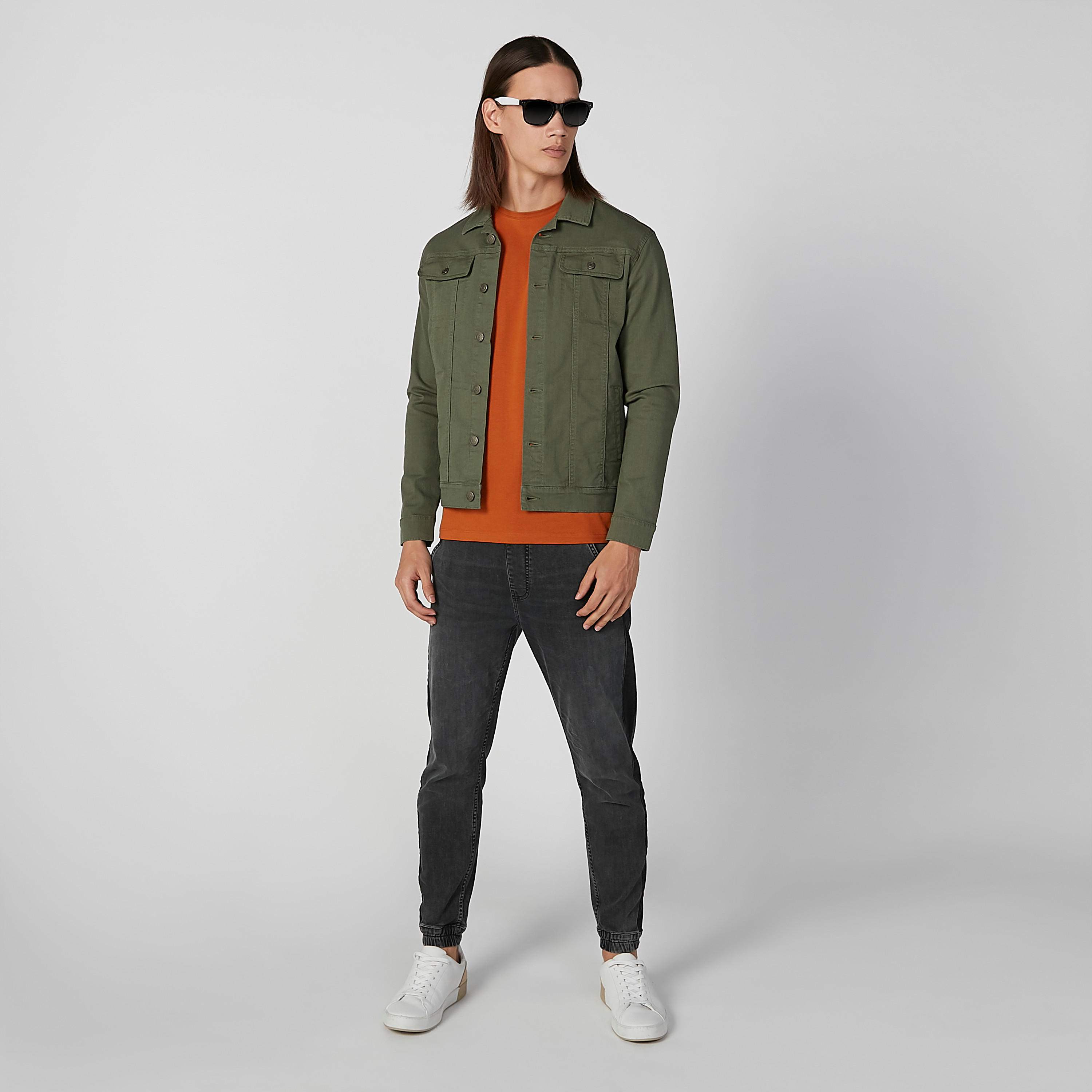 جاكيت دينم سادة بأكمام طويلة وجيوب-men-clothing-jacketsandblazers-jackets-image-4