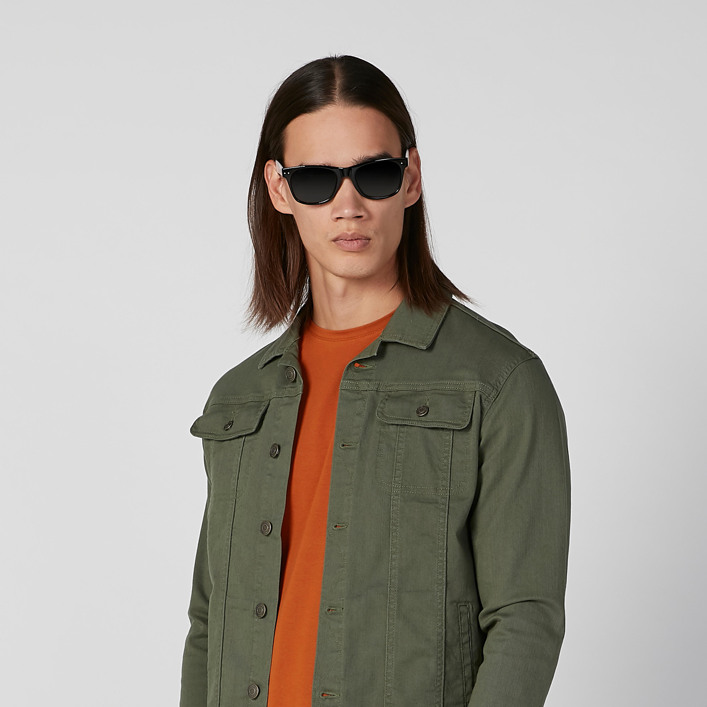 جاكيت دينم سادة بأكمام طويلة وجيوب-men-clothing-jacketsandblazers-jackets-image-3