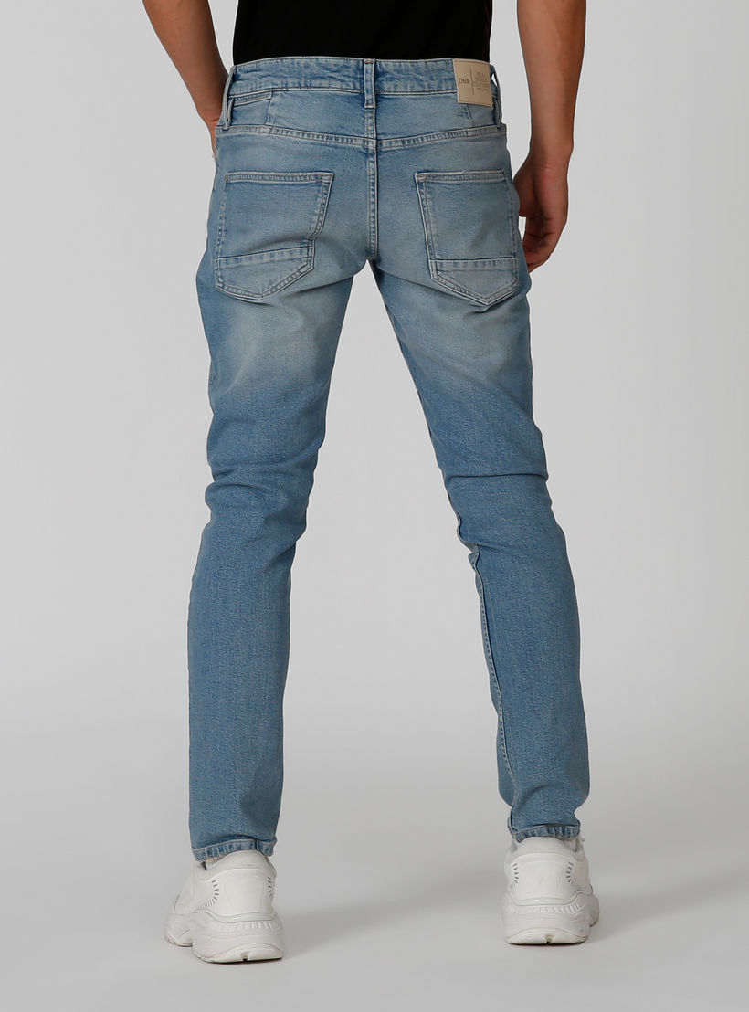 بنطلون جينز سادة طويل بجيوب وحلقات للحزام-men-clothing-bottoms-jeans-image-4