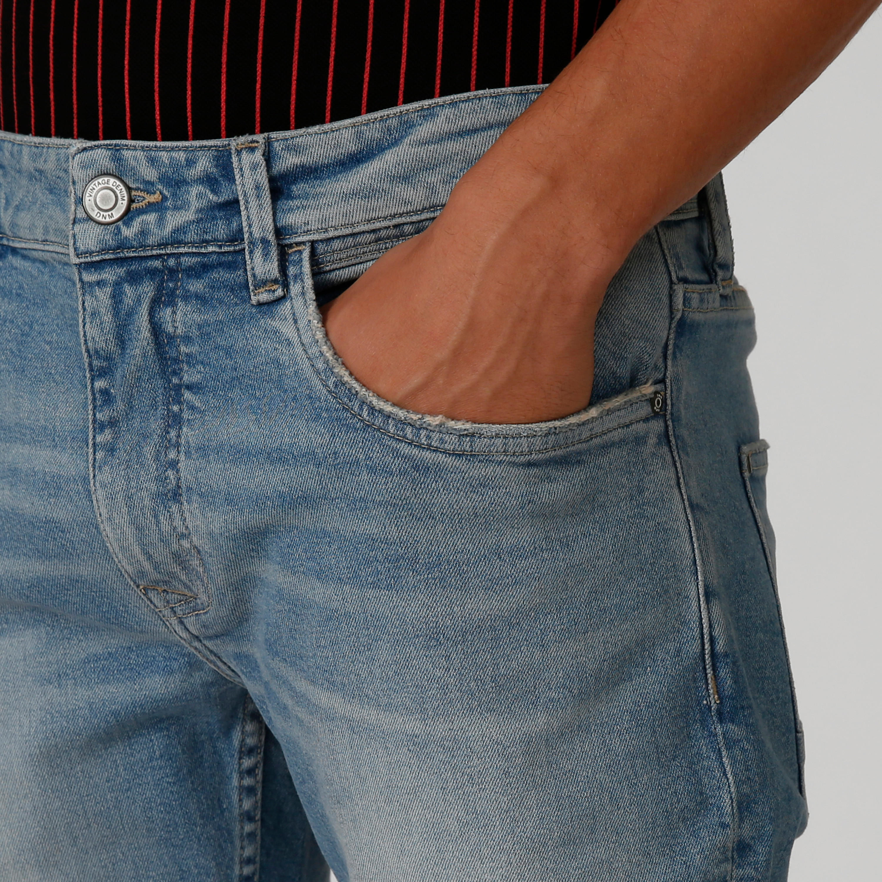 بنطلون جينز سادة طويل بجيوب وحلقات للحزام-men-clothing-bottoms-jeans-image-1