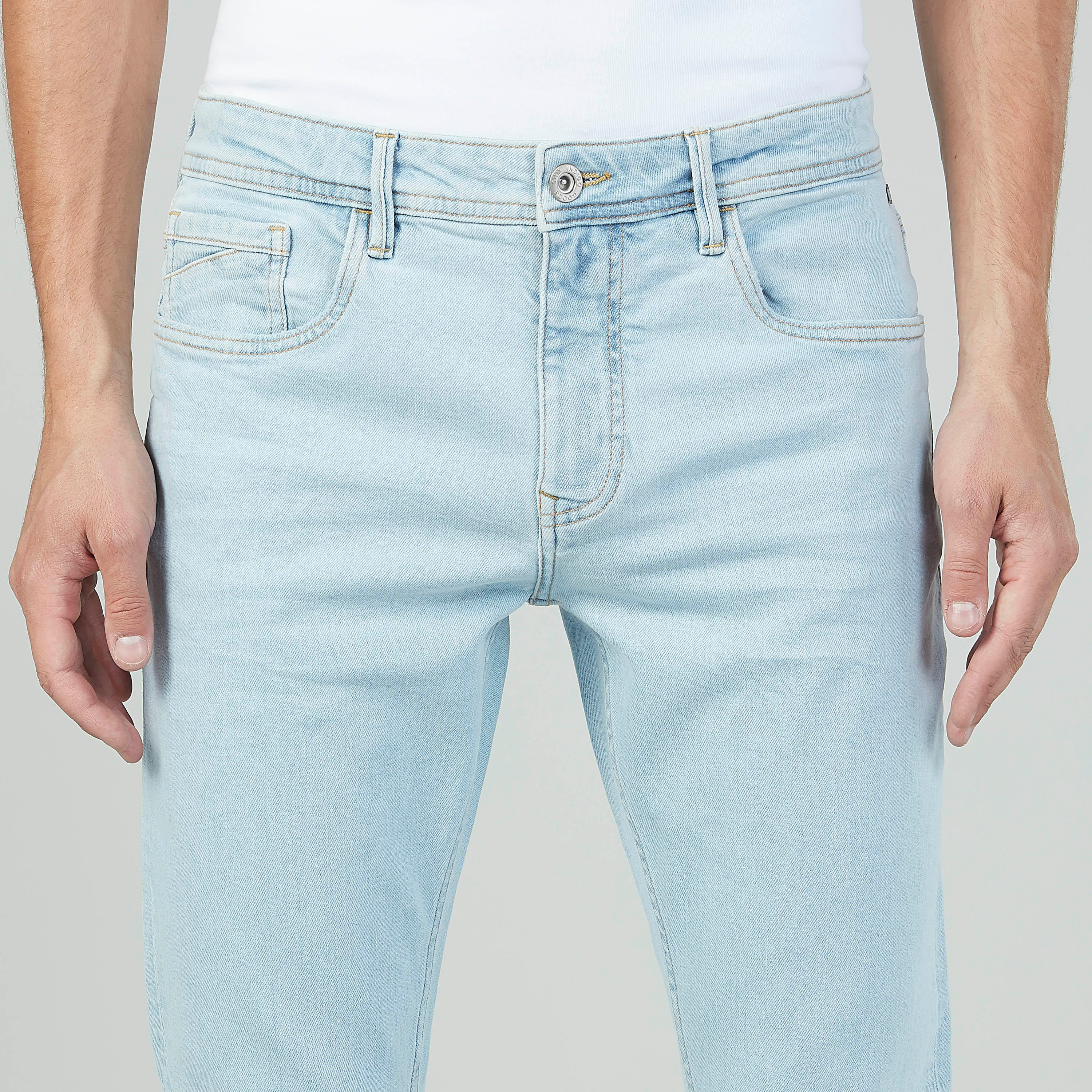 بنطلون جينز طويل بتفاصيل جيوب وحلقات للحزام-men-clothing-bottoms-jeans-image-3