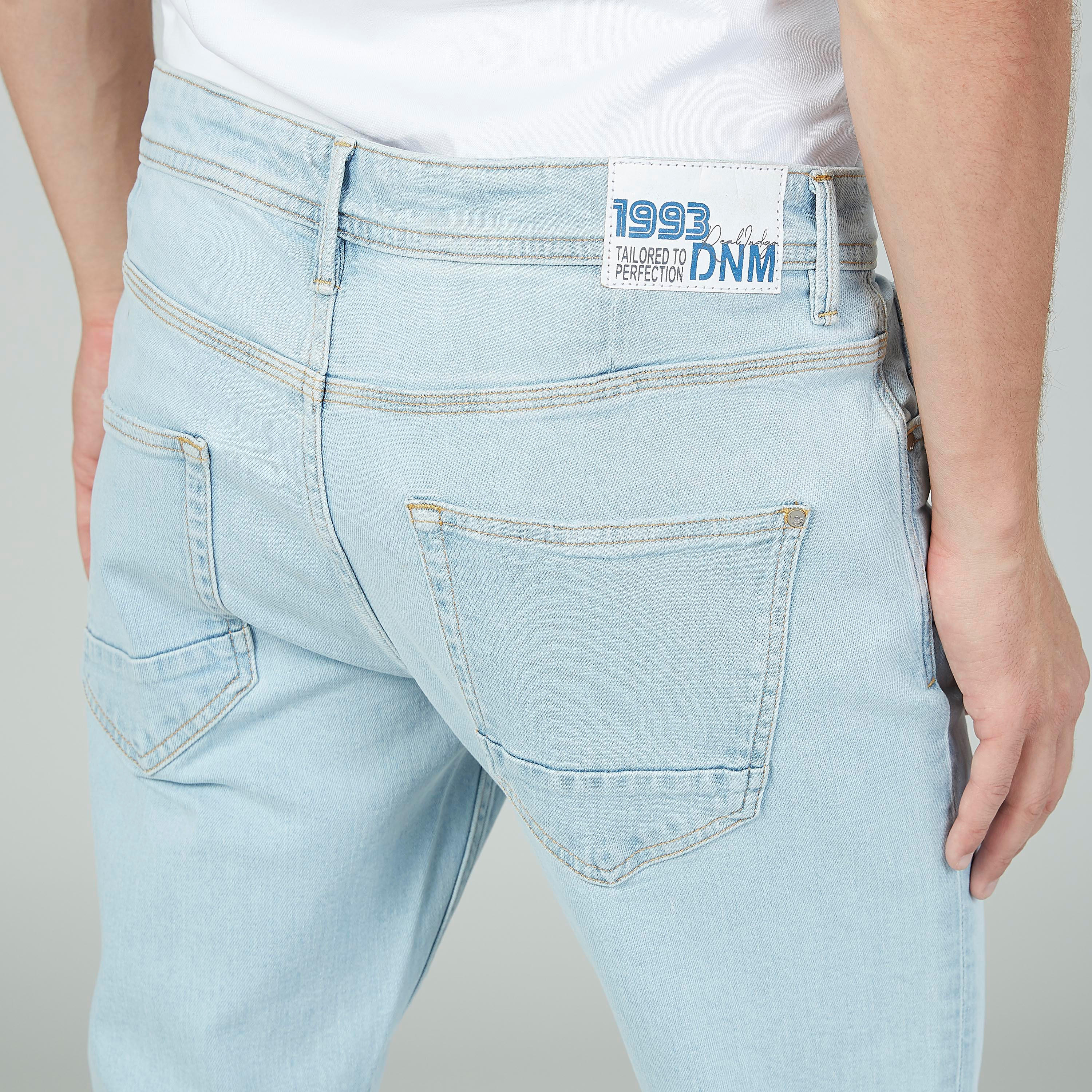 بنطلون جينز طويل بتفاصيل جيوب وحلقات للحزام-men-clothing-bottoms-jeans-image-5