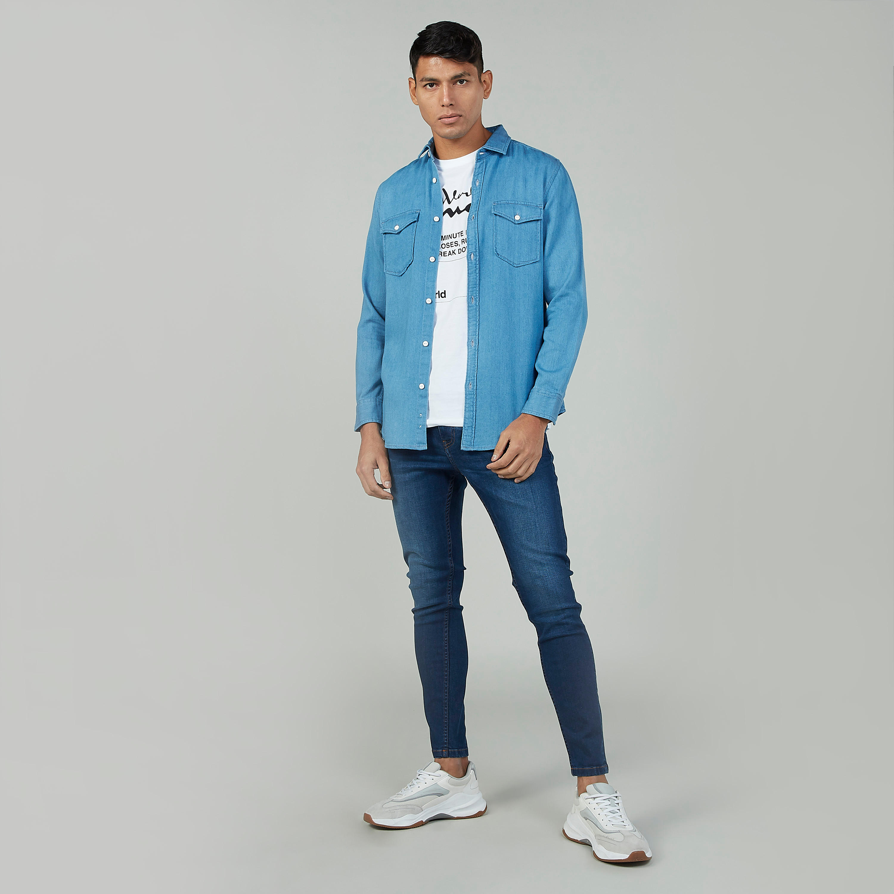 بنطلون جينز سادة طويل بجيوب وحلقات للحزام-men-clothing-bottoms-jeans-image-2