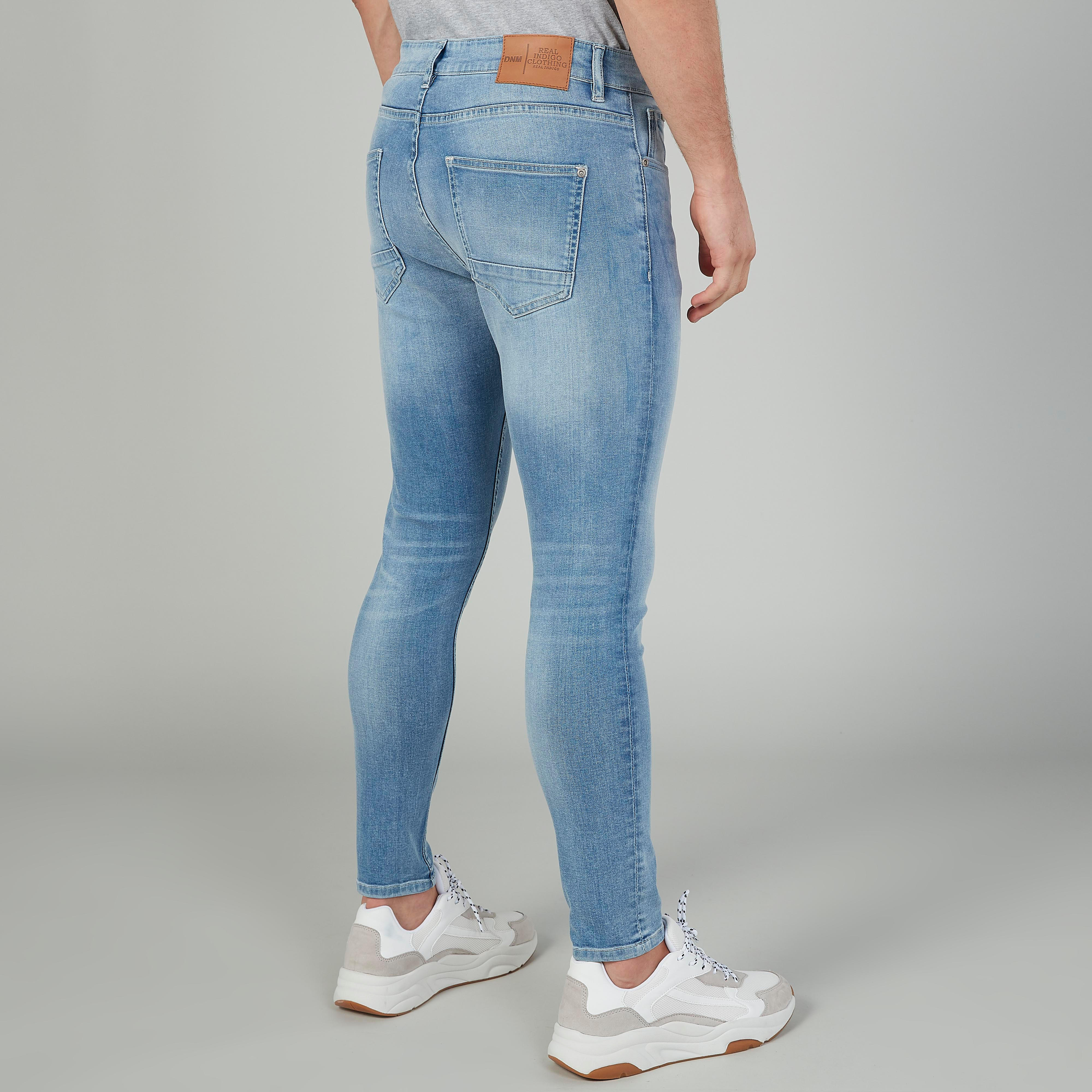 بنطلون جينز طويل بارز الملمس بجيوب وحلقات للحزام-men-clothing-bottoms-jeans-image-4