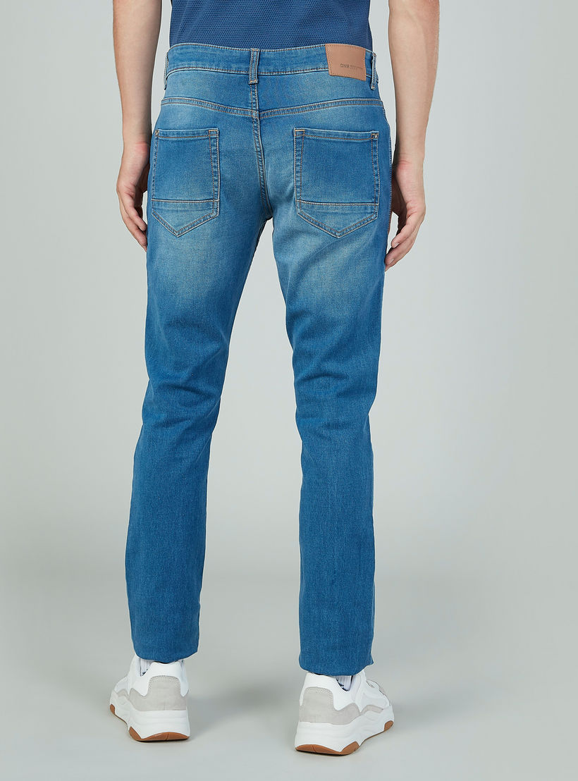 بنطلون جينز طويل بتفاصيل جيوب وحلقات للحزام-men-clothing-bottoms-jeans-image-6