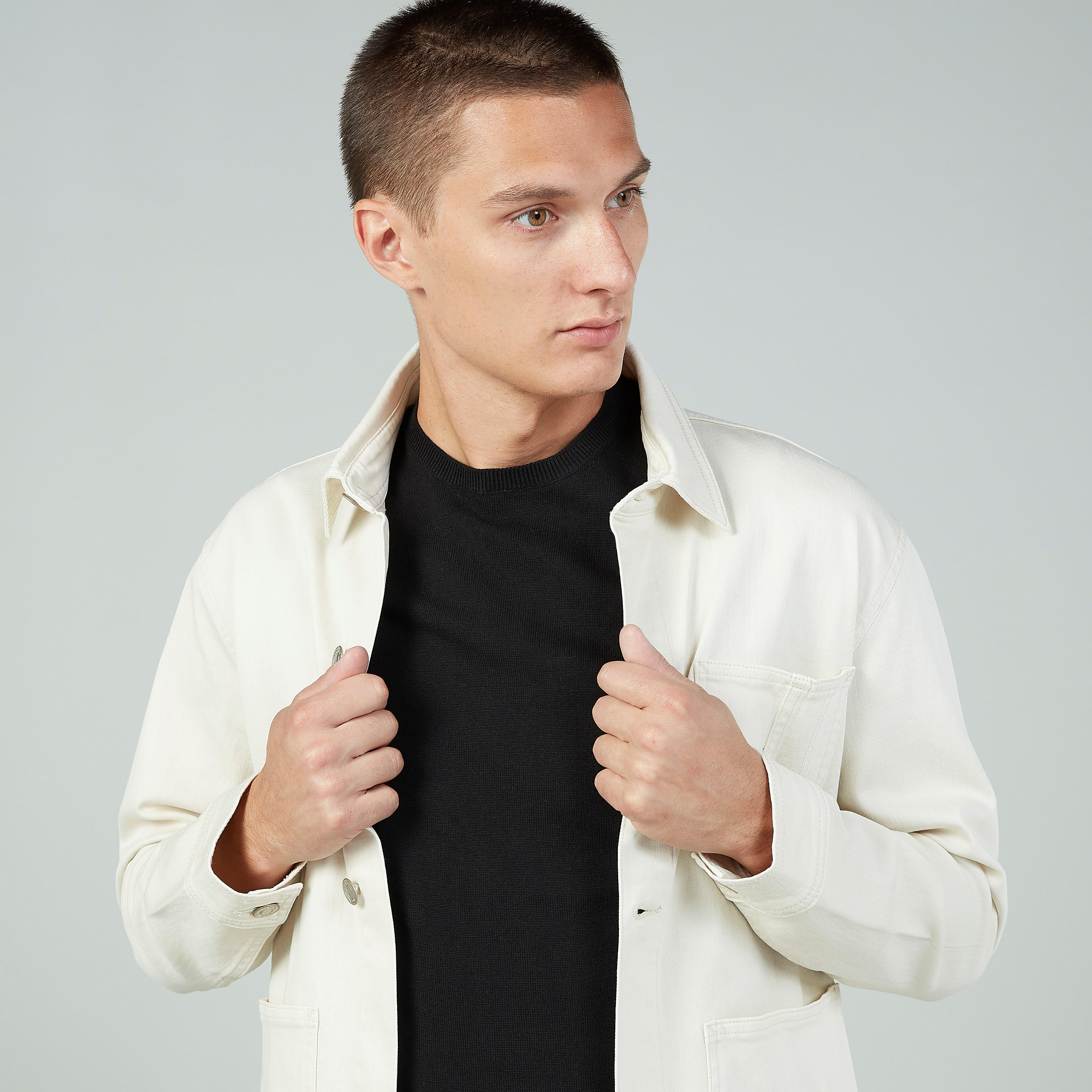 Textured Denim Jacket with Side Pockets-men-clothing-jacketsandblazers-jackets-image-3