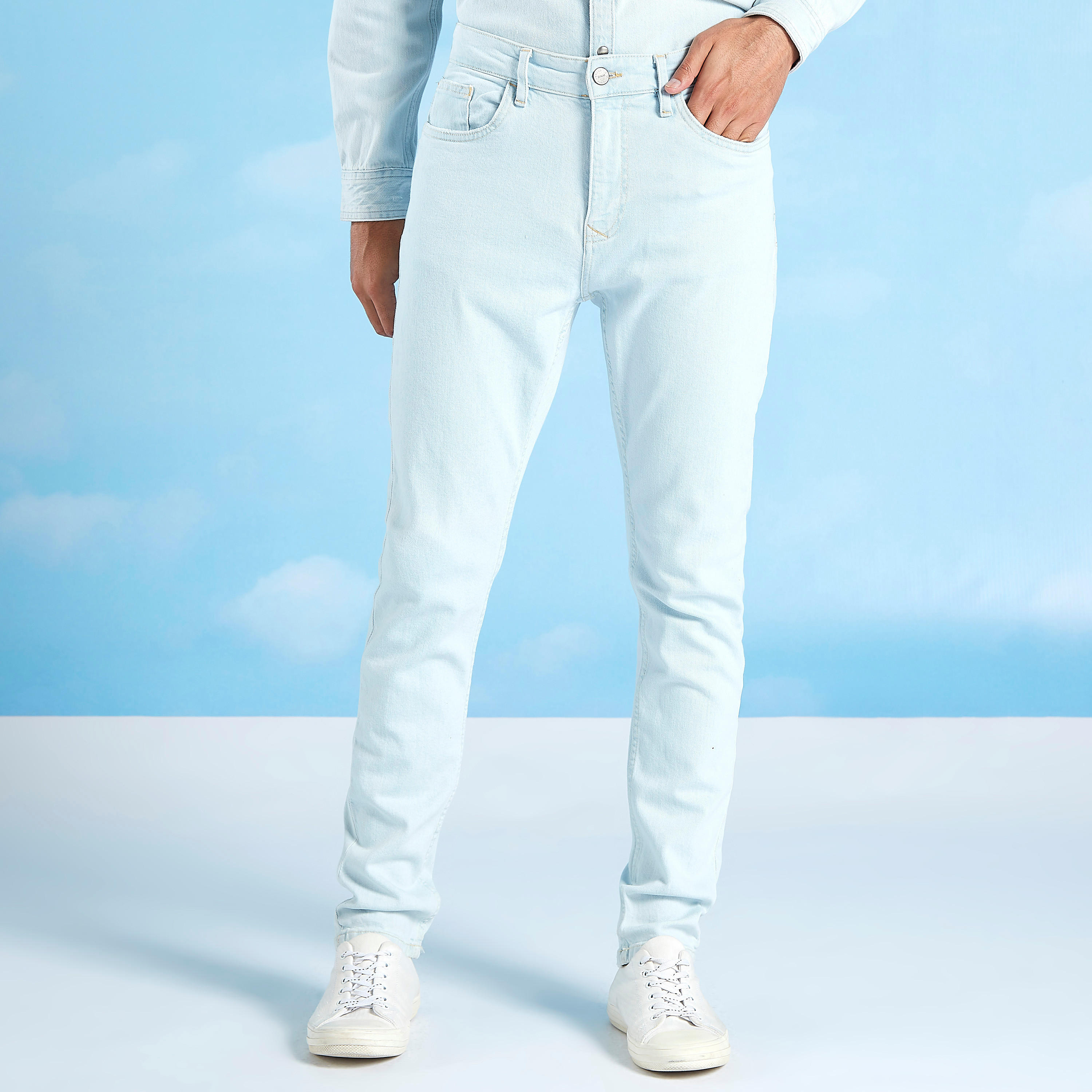 Full Length Solid Jeans with Pocket Detail and Belt Loops-men-clothing-bottoms-jeans-image-1