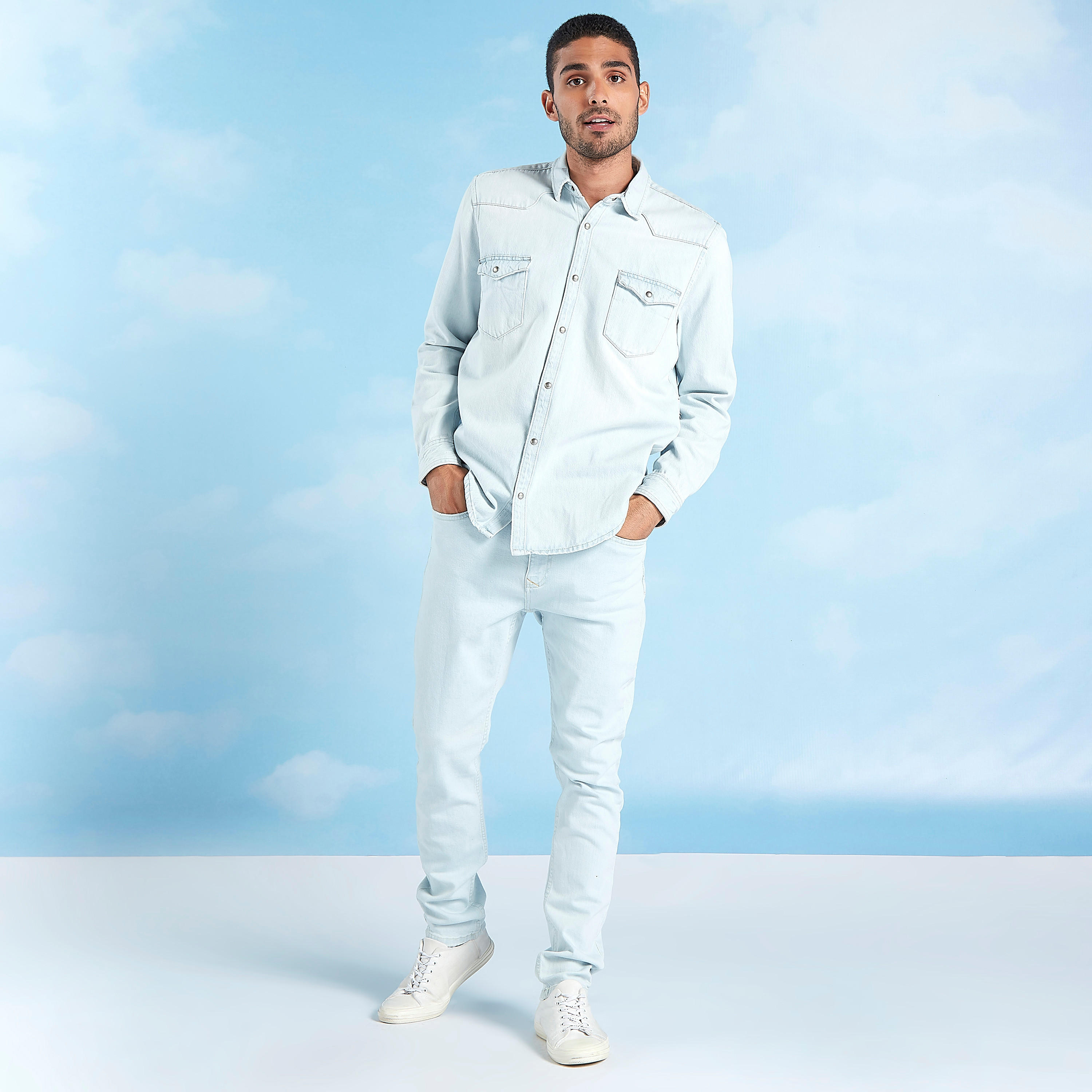 Full Length Solid Jeans with Pocket Detail and Belt Loops-men-clothing-bottoms-jeans-image-2