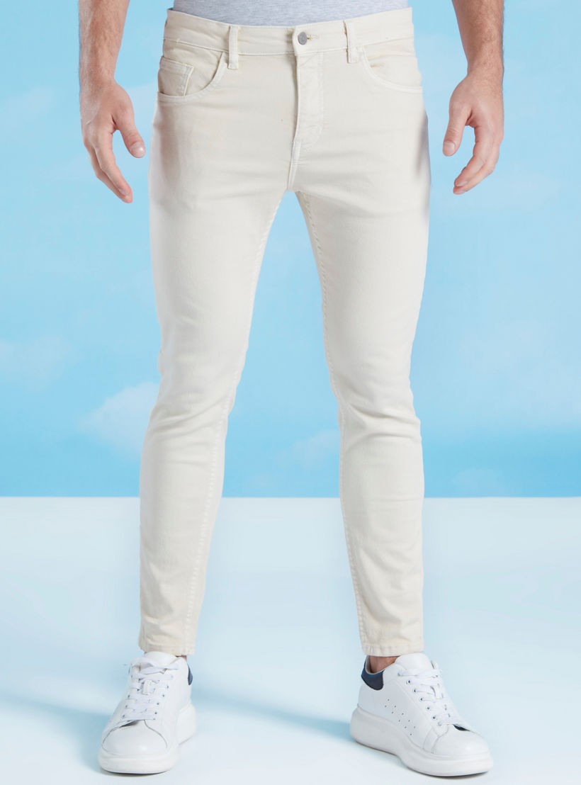 Full Length Solid Jeans with Pocket Detail and Belt Loops-men-clothing-bottoms-jeans-image-1