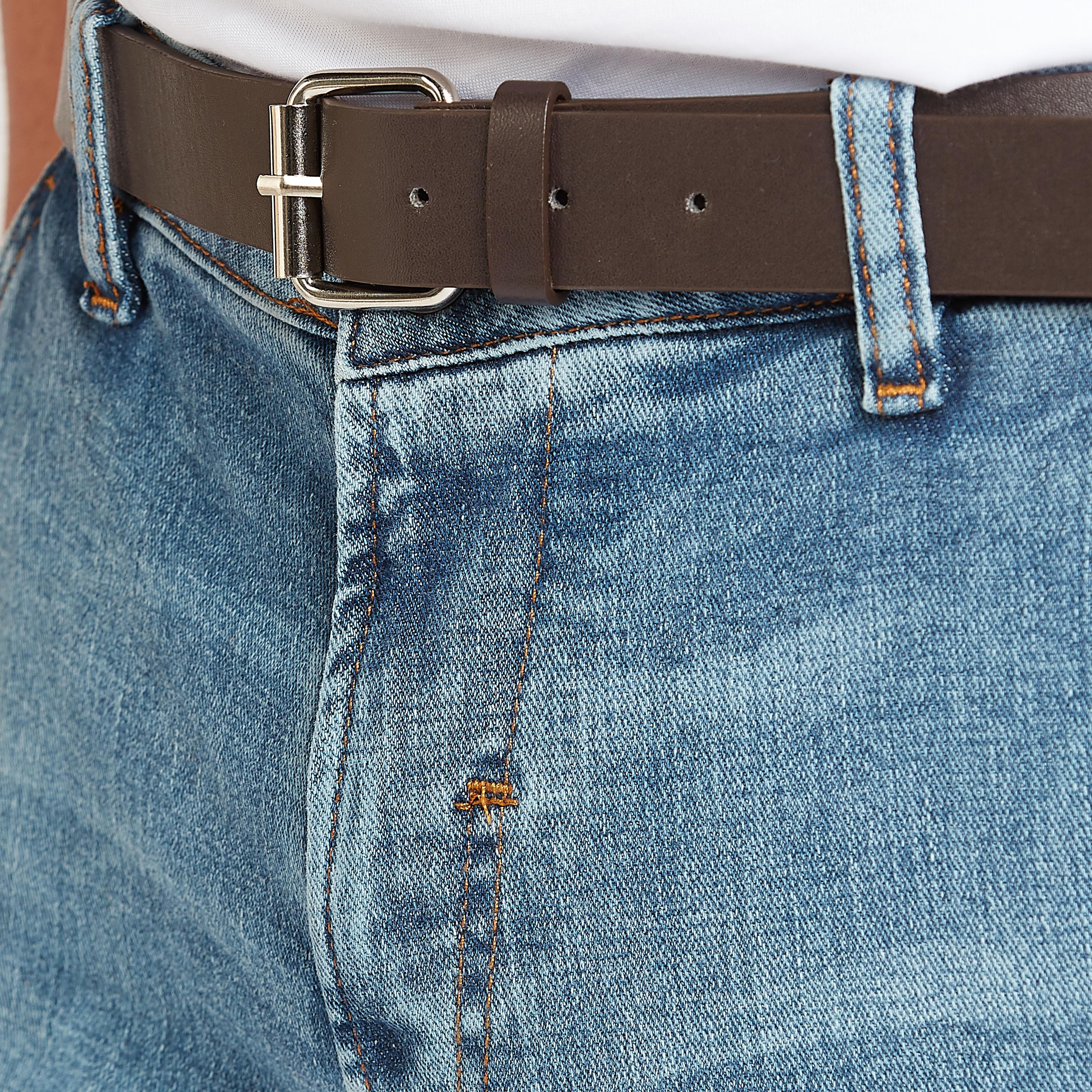 بنطلون جينز بارز الملمس بجيوب وعراوي حزام-men-clothing-bottoms-jeans-image-3