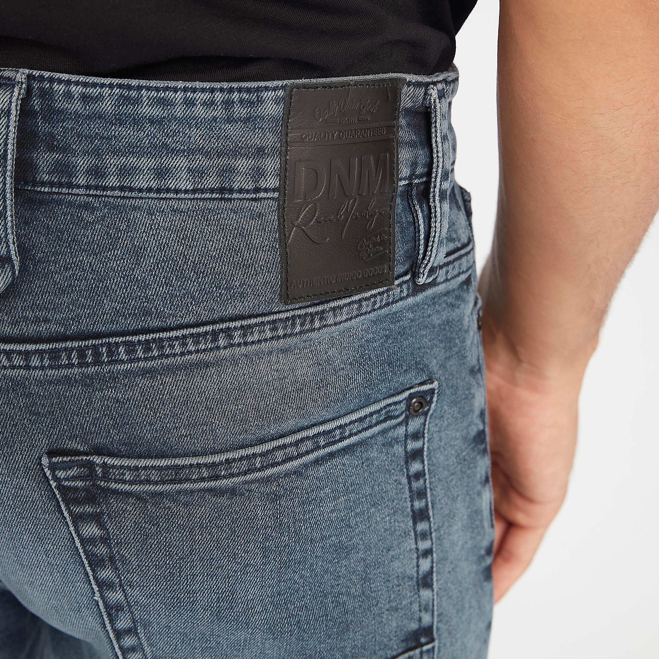 بنطلون جينز دنيم طويل سادة بزر إغلاق-men-clothing-bottoms-jeans-image-6