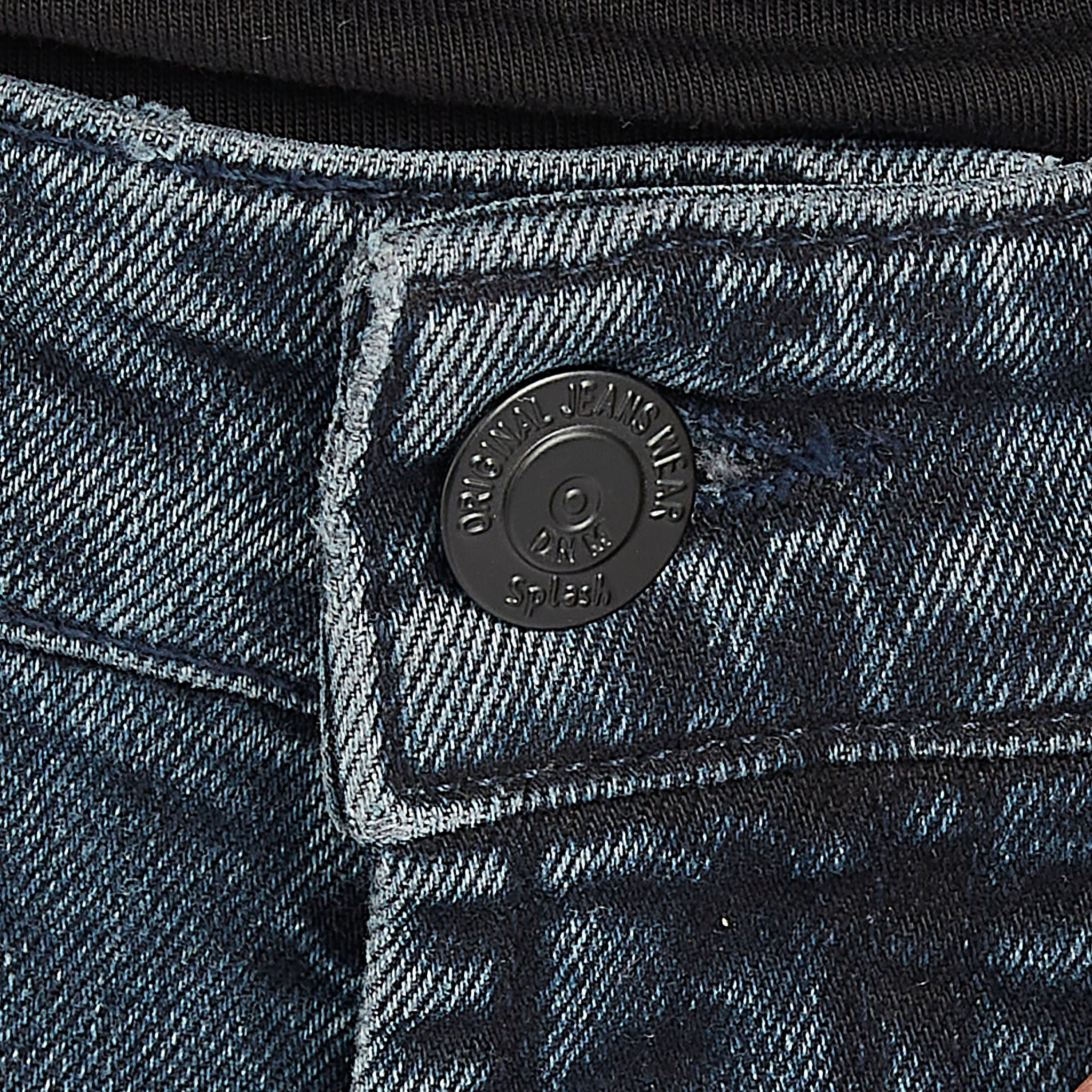 بنطلون جينز دنيم طويل سادة بزر إغلاق-men-clothing-bottoms-jeans-image-1