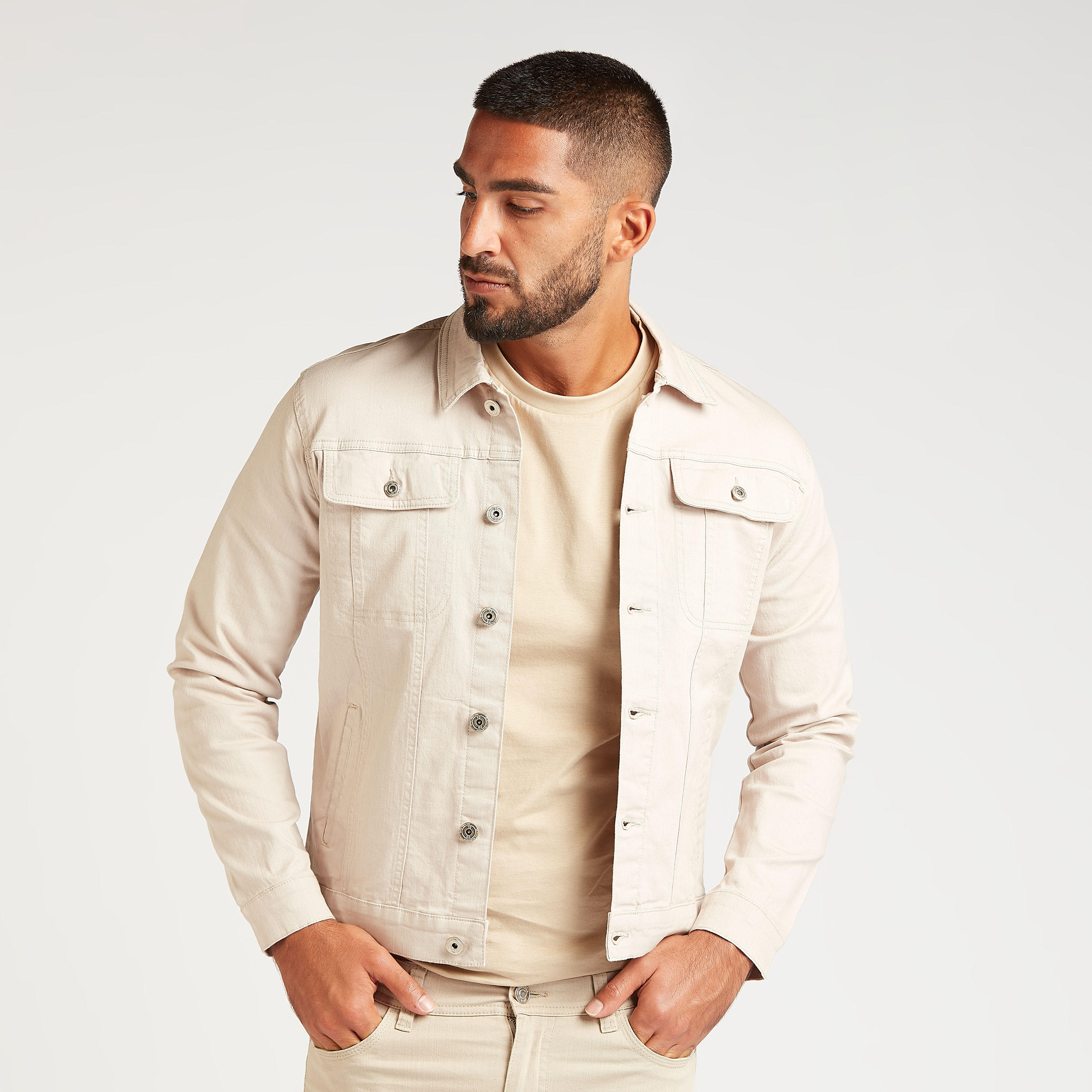 جاكيت دينم سادة بأكمام طويلة وجيوب بطية-men-clothing-jacketsandblazers-jackets-image-3