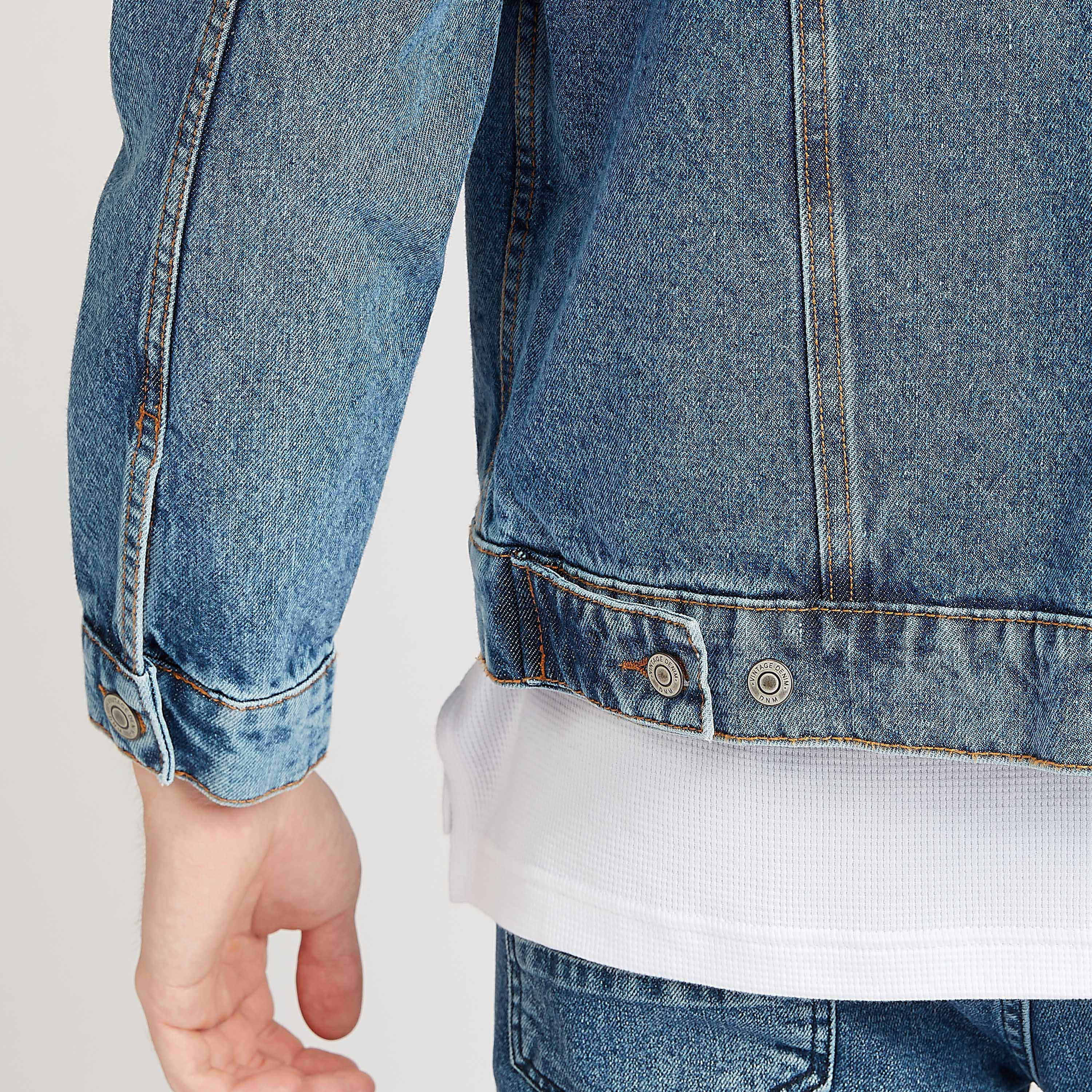 جاكيت دينم بارزة الملمس بأكمام طويلة وجيوب بطيّة-men-clothing-jacketsandblazers-jackets-image-5