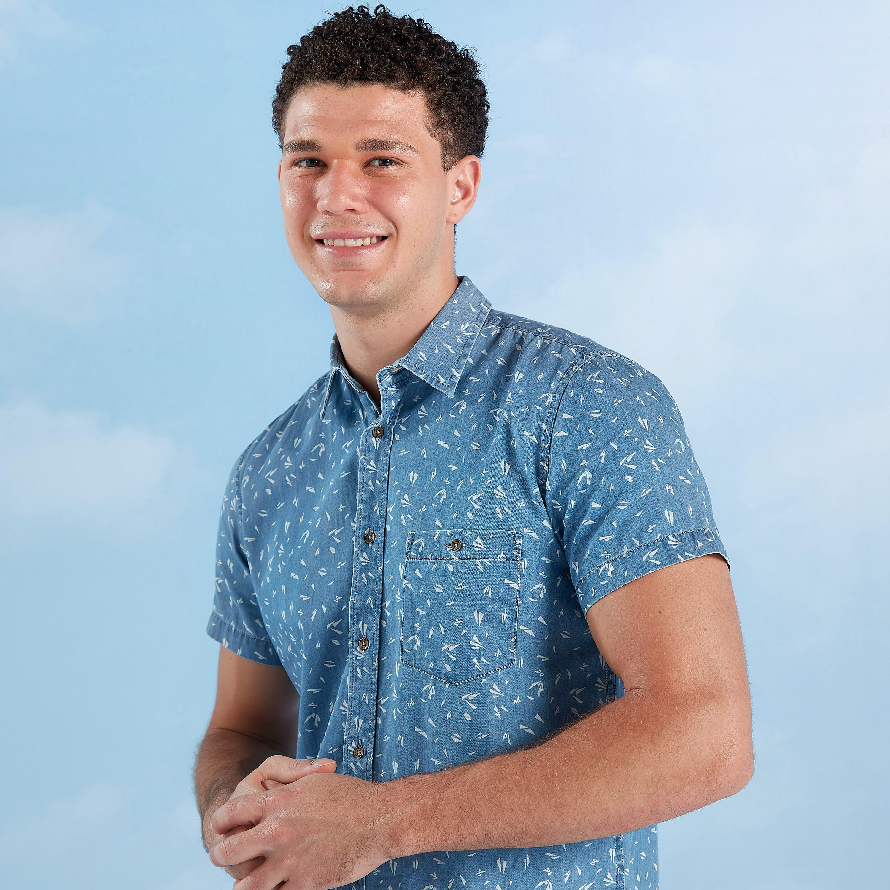 قميص مستدام بياقة عادية وأكمام قصيرة-men-clothing-shirts-image-3
