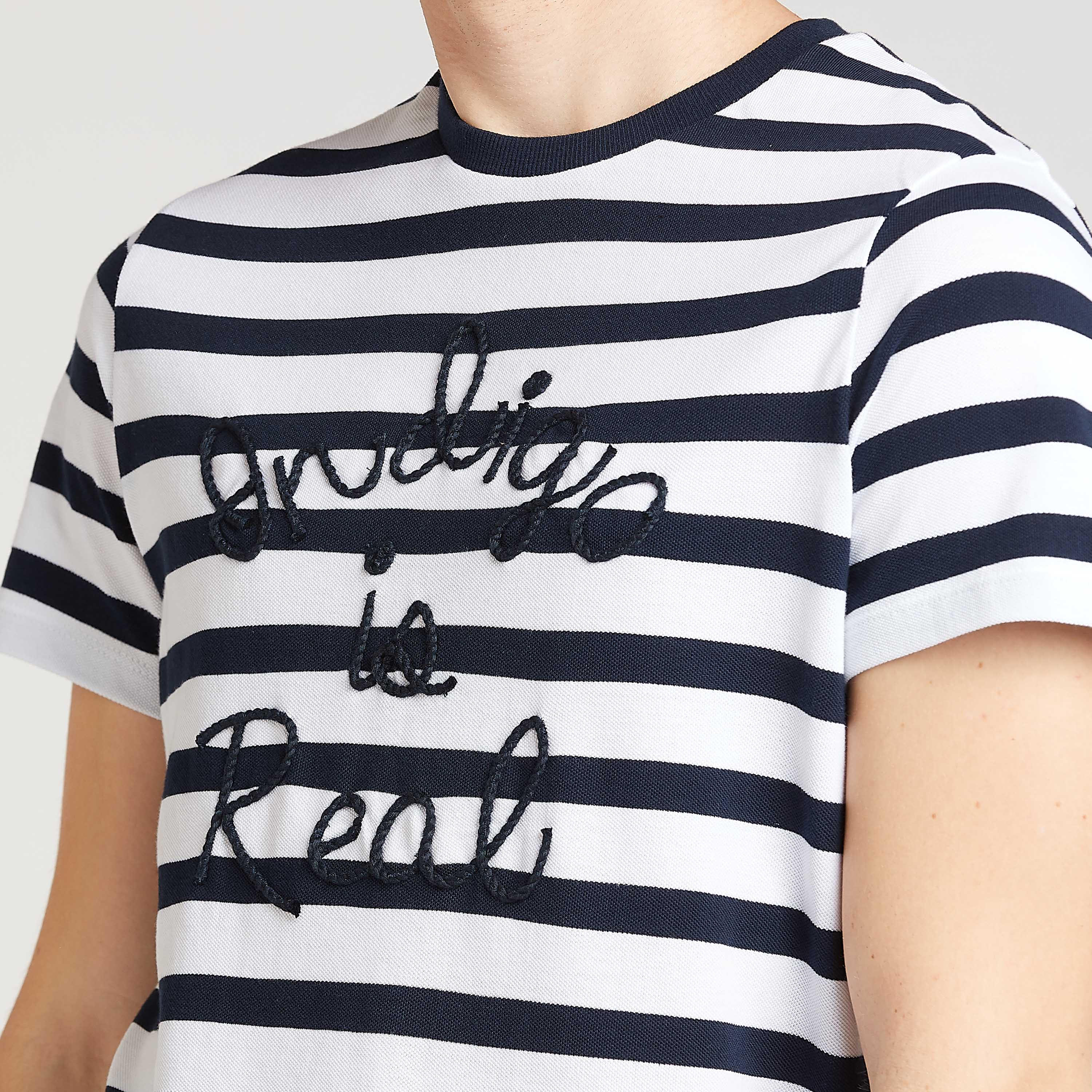 تيشيرت بقصة سليم مخطط بياقة ضيّقة وأكمام قصيرة-men-clothing-tshirtsandpolos-tshirts-image-3