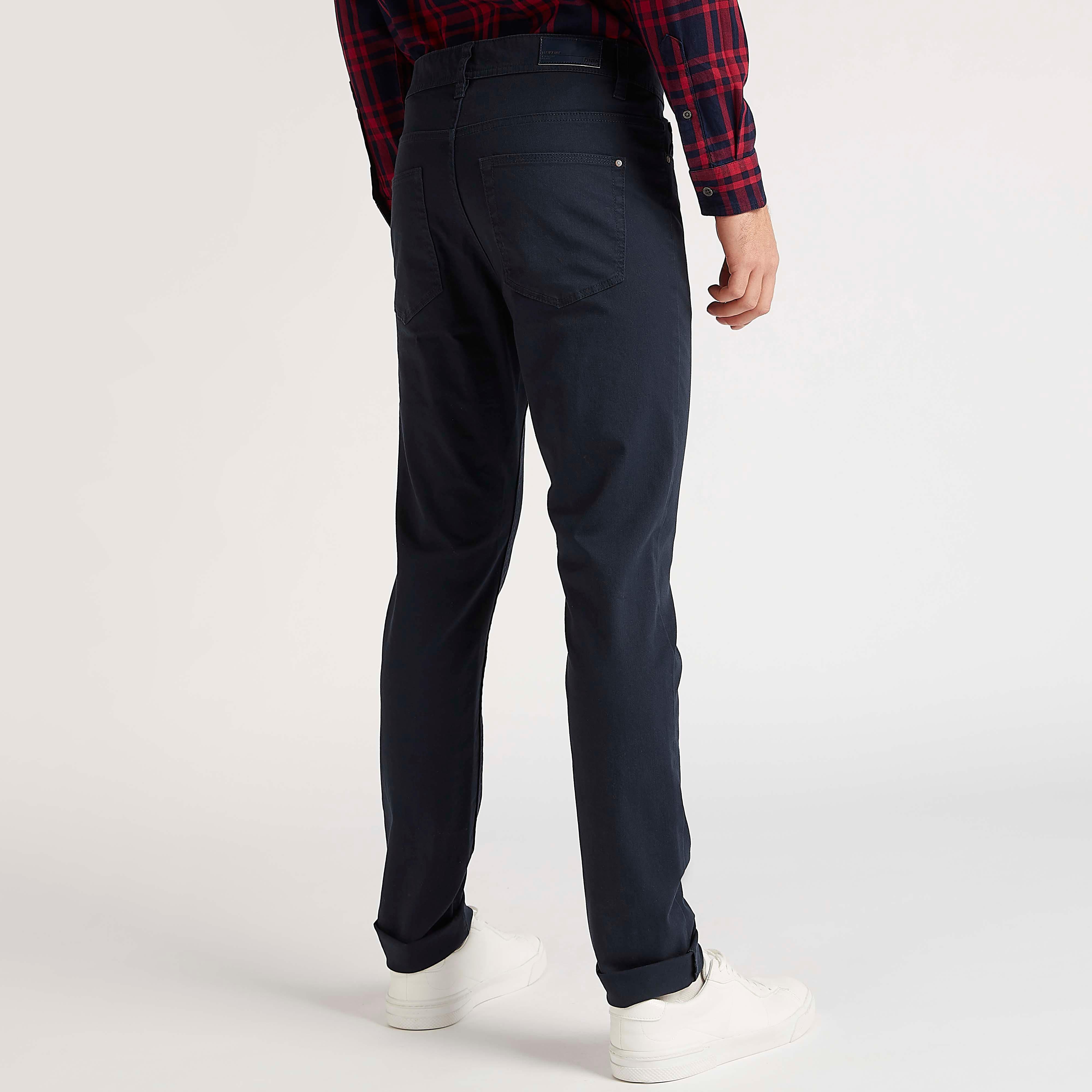 بنطلون جينز دنيم سكيني فيت بخصر منخفض وزر إغلاق-men-clothing-bottoms-jeans-image-1