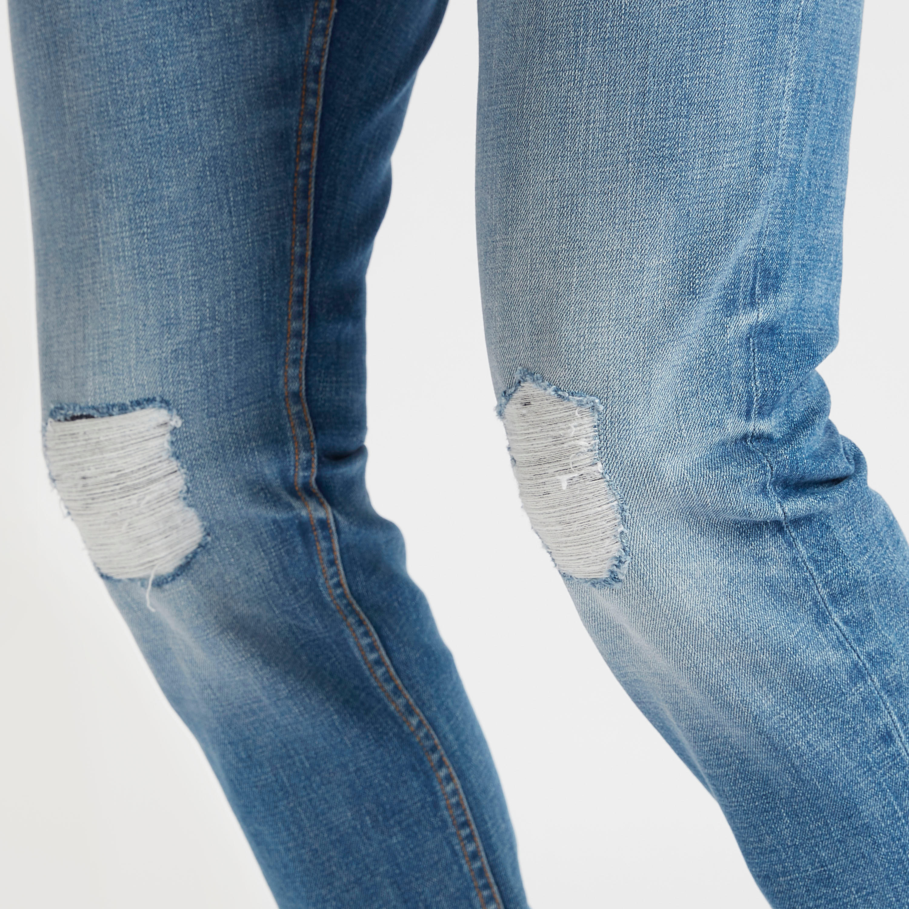 بنطلون جينز ممزّق كاروت فيت بخصر متوسط الارتفاع و5 جيوب-men-clothing-bottoms-jeans-image-4