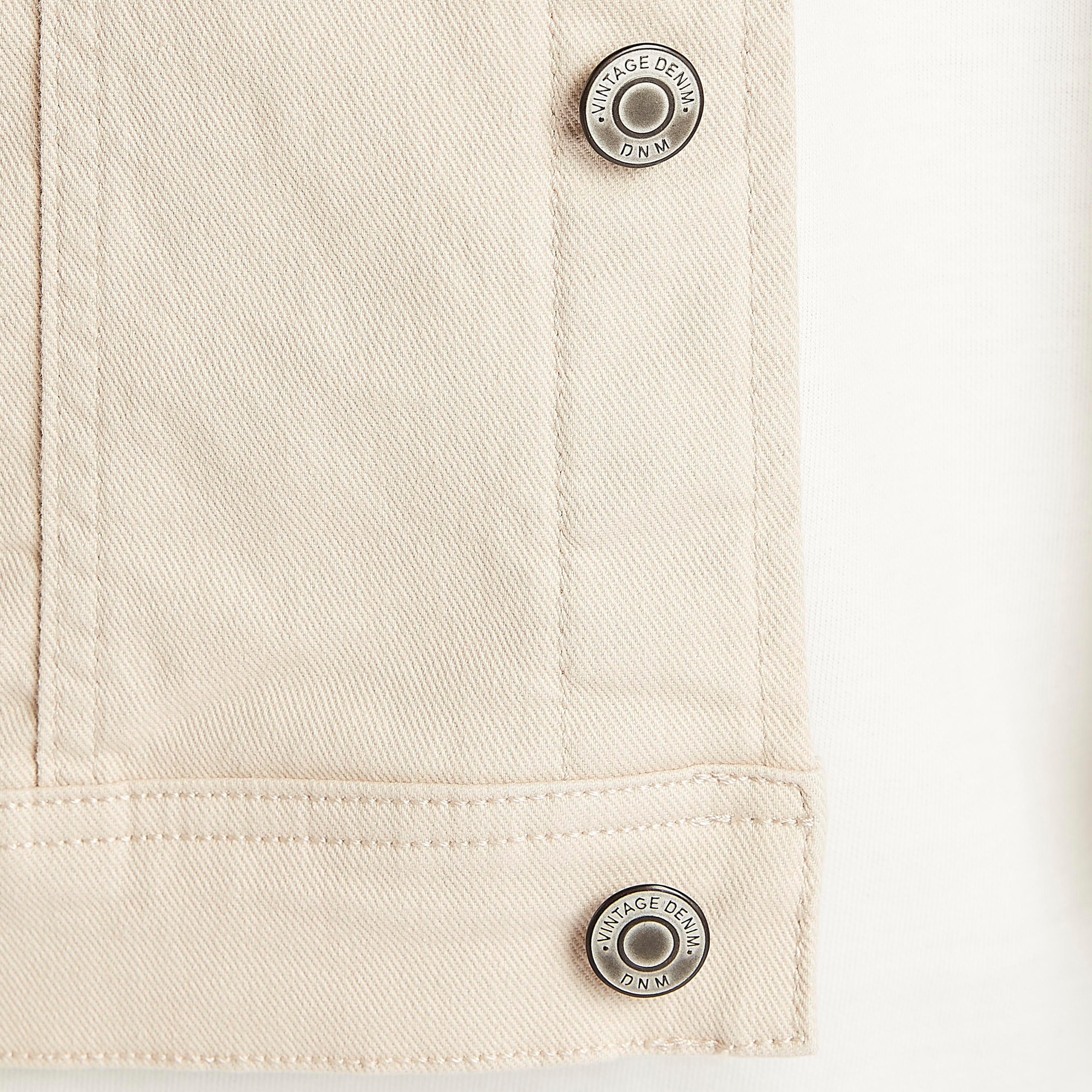 Solid Button Up Denim Jacket with Long Sleeves and Pockets-men-clothing-jacketsandblazers-jackets-image-3