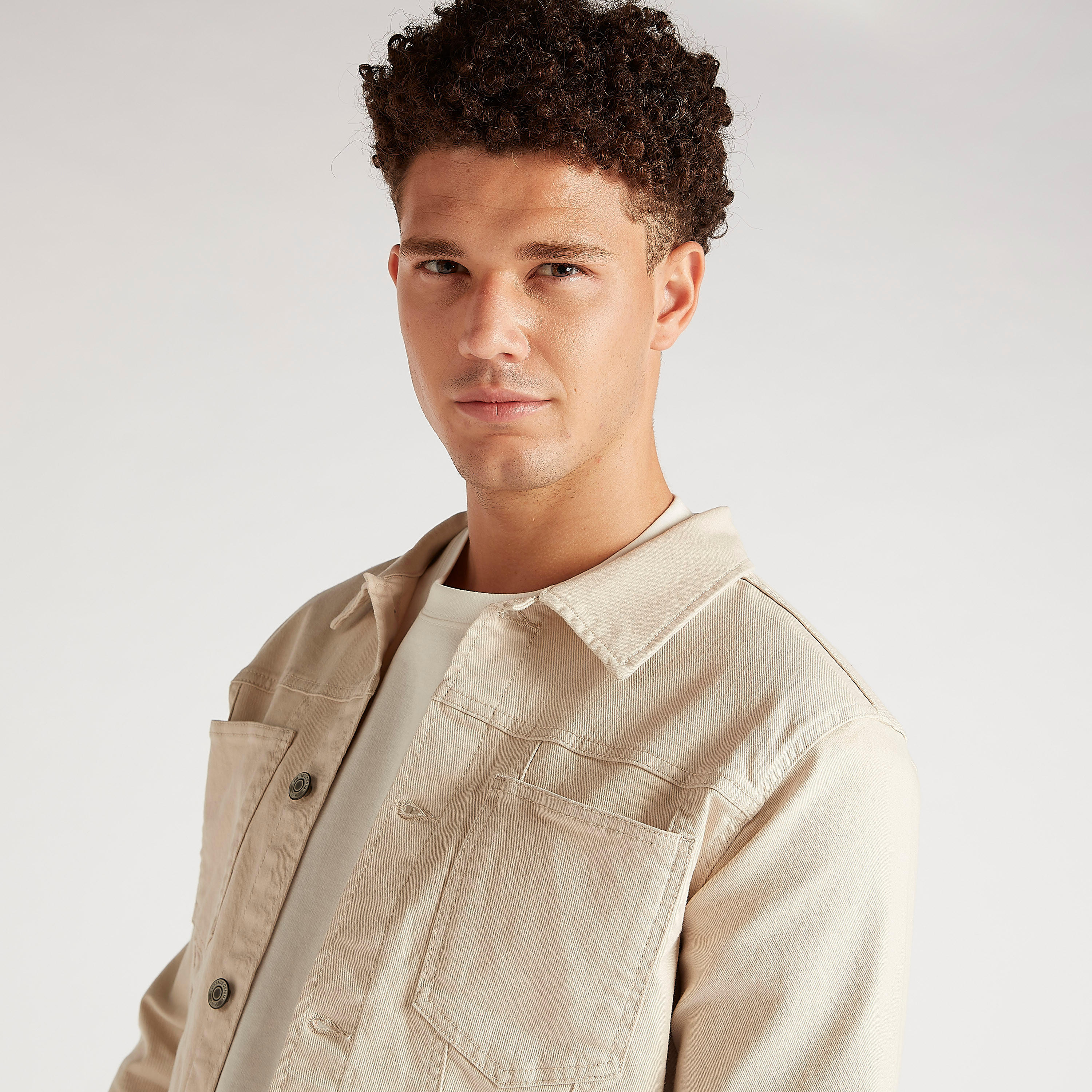 Solid Button Up Denim Jacket with Long Sleeves and Pockets-men-clothing-jacketsandblazers-jackets-image-6