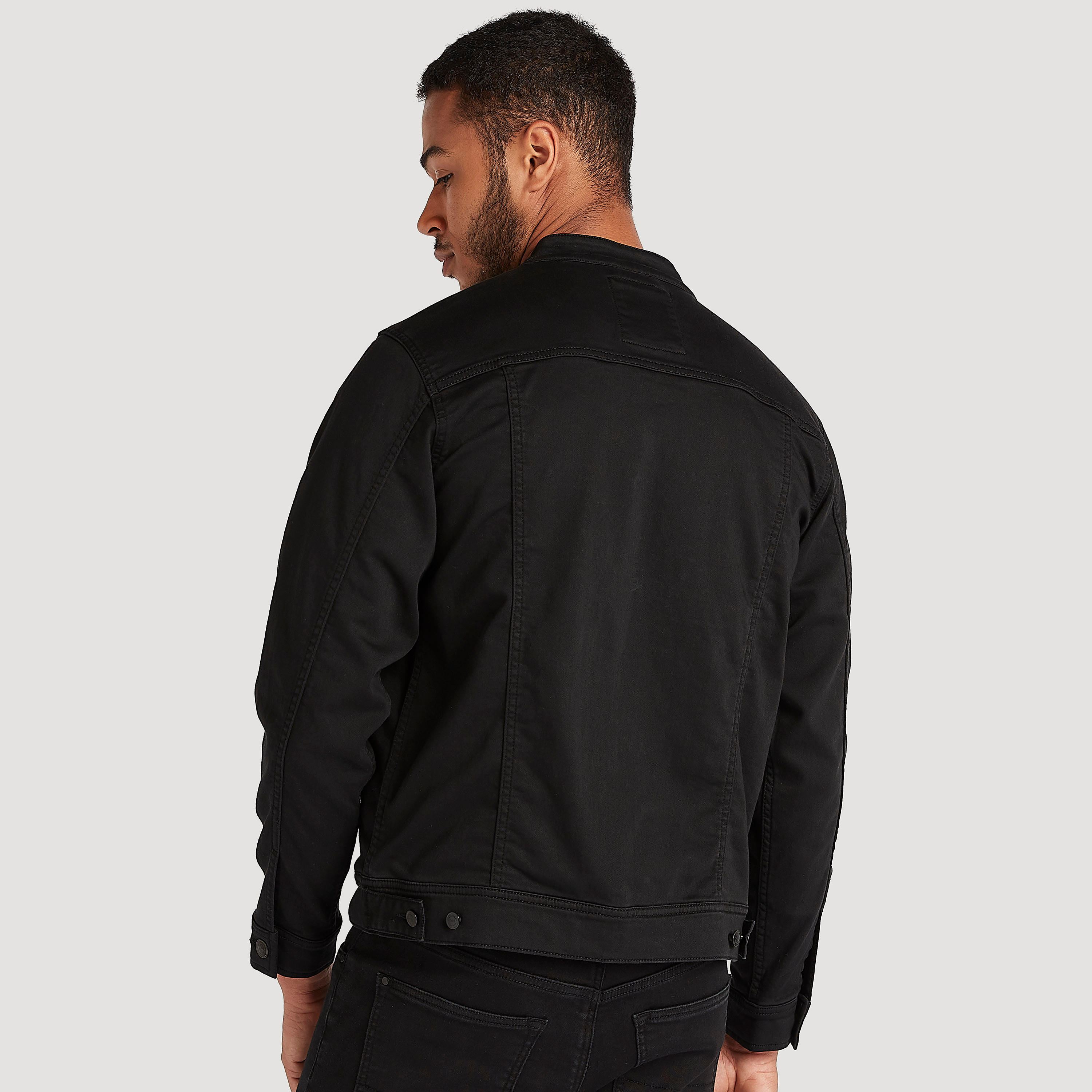 Solid Zip Through Denim Jacket with Pockets-men-clothing-jacketsandblazers-jackets-image-4