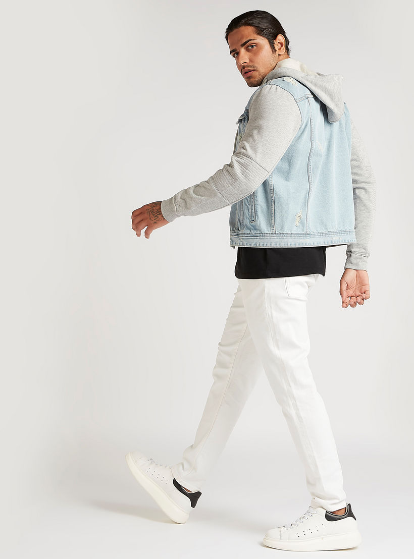 جاكيت دنيم سادة بزر إغلاق وقبّعة-men-clothing-jacketsandblazers-jackets-image-6