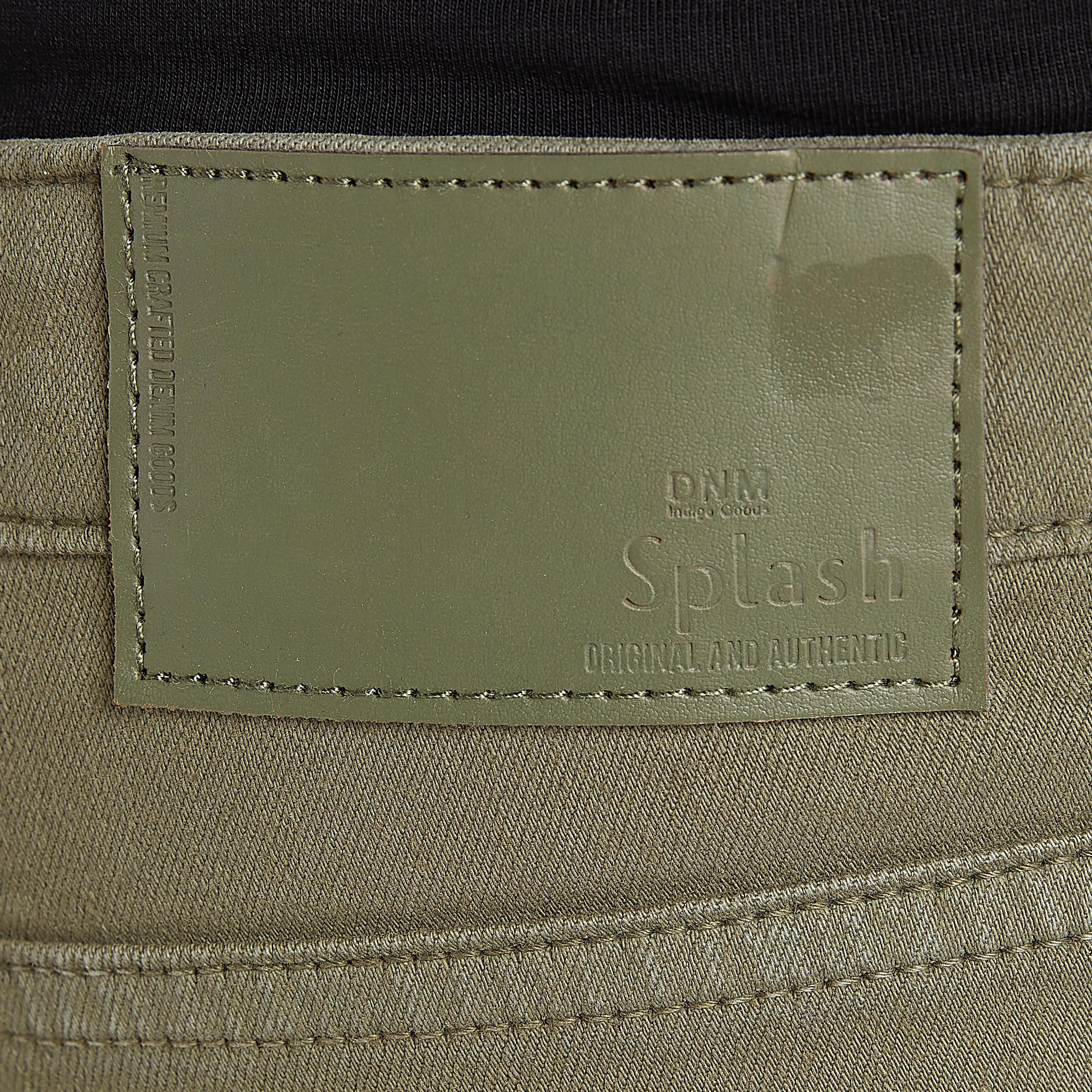 بنطلون جينز سادة سكيني فيت بخصر متوسّط الارتفاع وزر إغلاق-men-clothing-bottoms-jeans-image-5