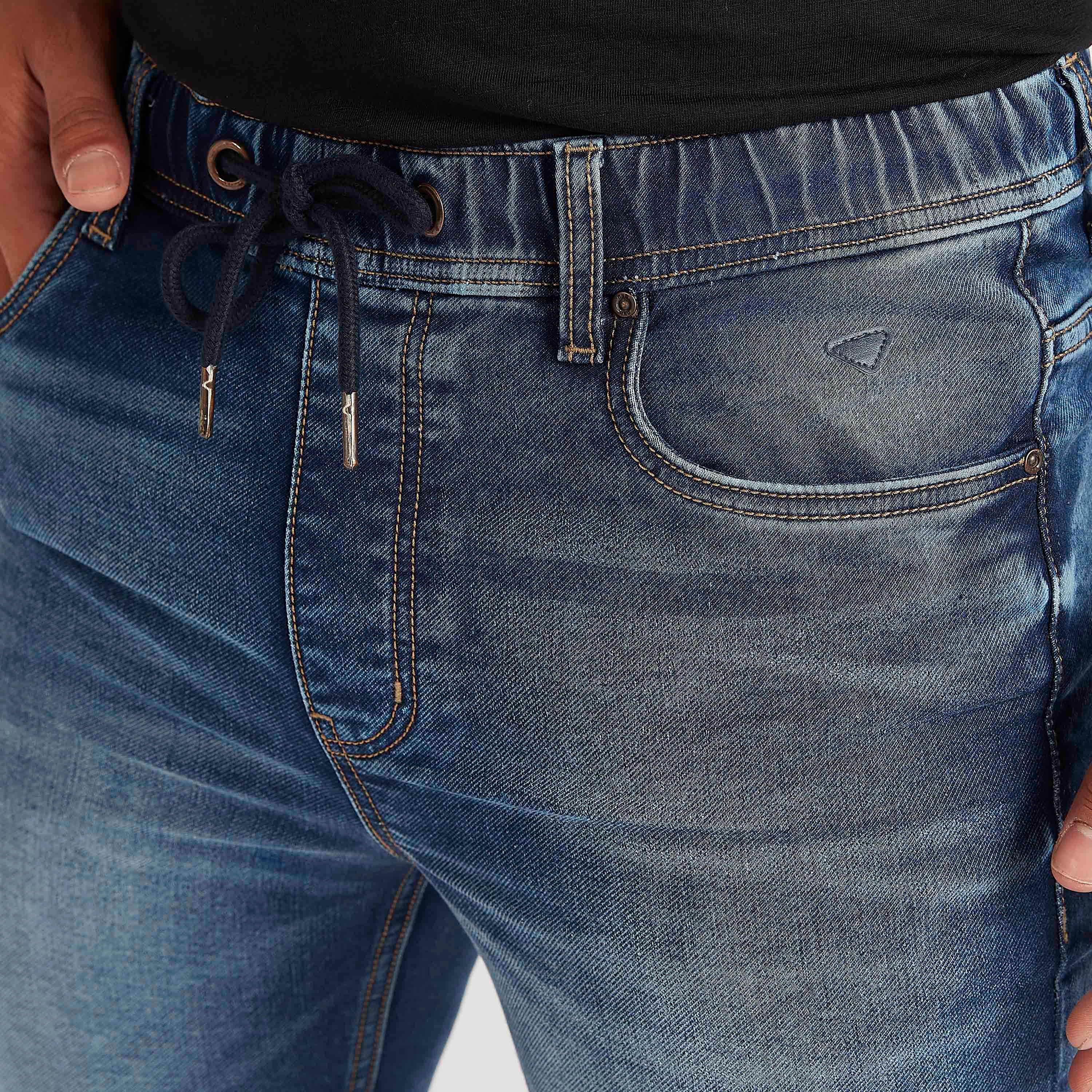 شورت دنيم سادة مع رباط إغلاق-men-clothing-bottoms-shorts-image-3