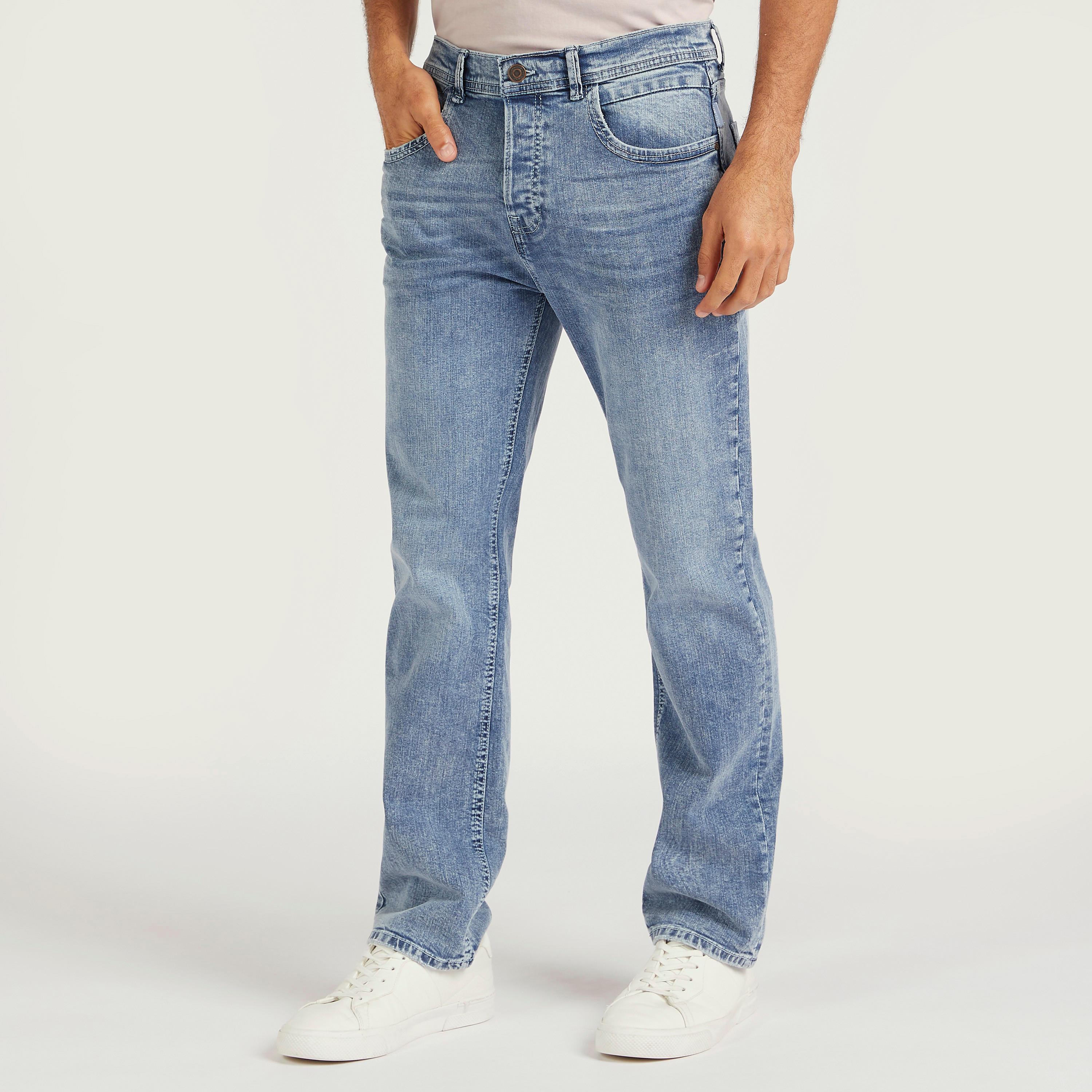 Solid Jeans with Button Closure-men-clothing-bottoms-jeans-image-1