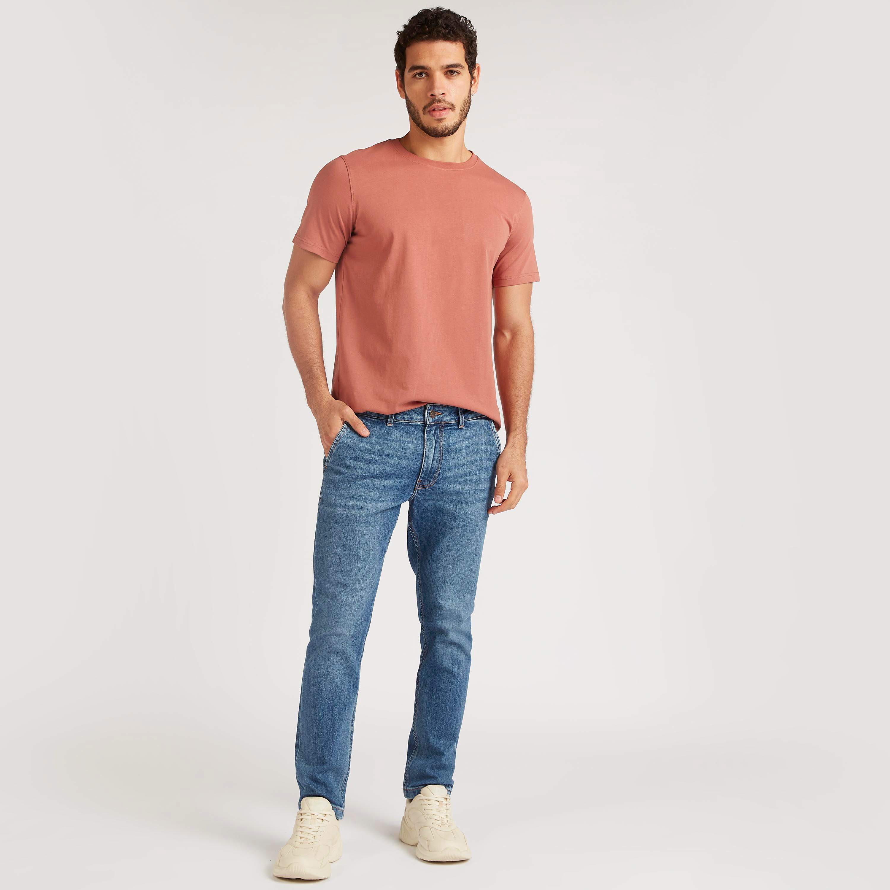 Solid Carrot Fit Mid-Rise Jeans with Pockets-men-clothing-bottoms-jeans-image-5