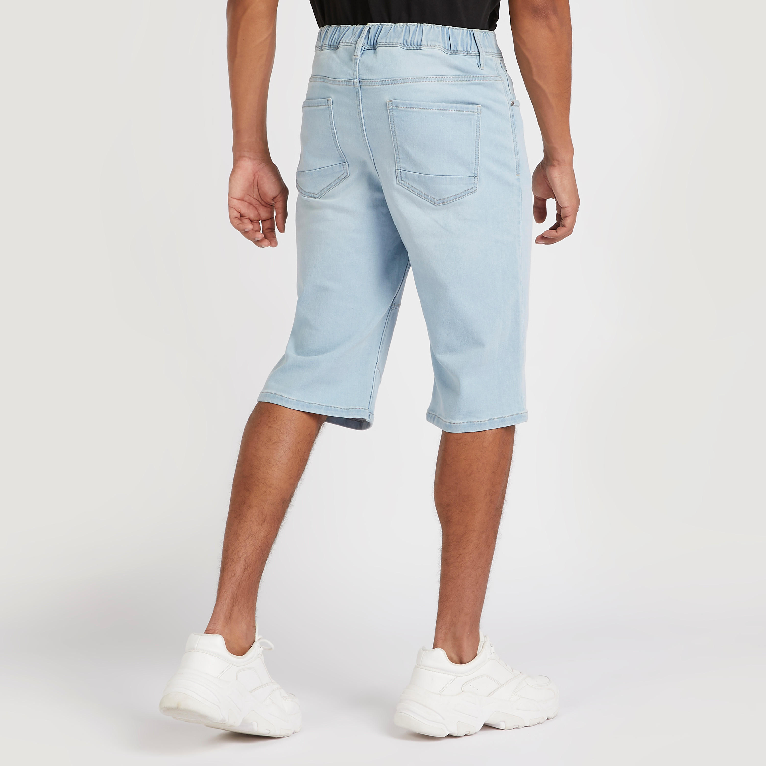 شورت دينيم بزر للإغلاق من جونيورز-men-clothing-bottoms-shorts-image-1