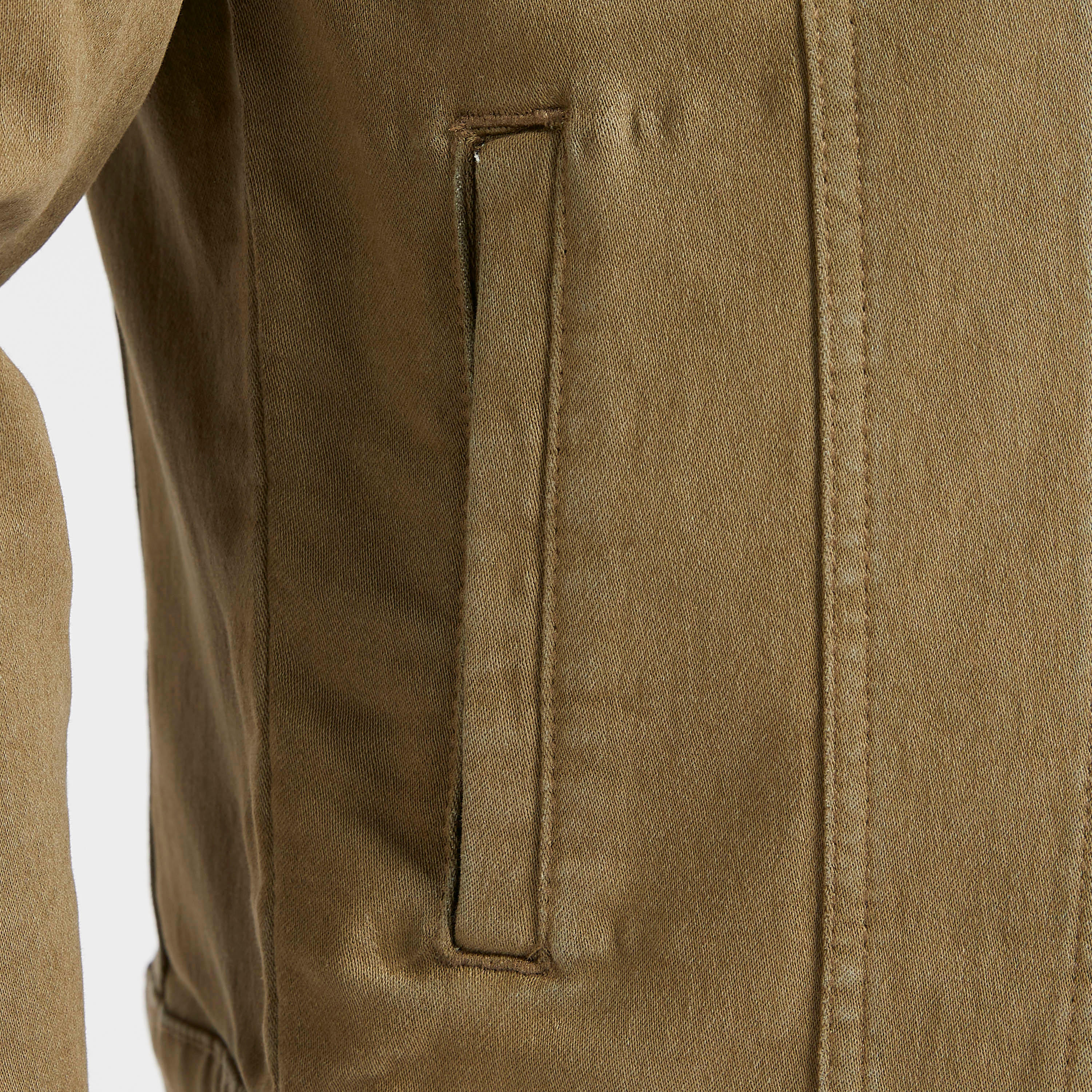 Solid Denim Jacket with Button Closure and Flap Pockets-men-clothing-jacketsandblazers-jackets-image-5