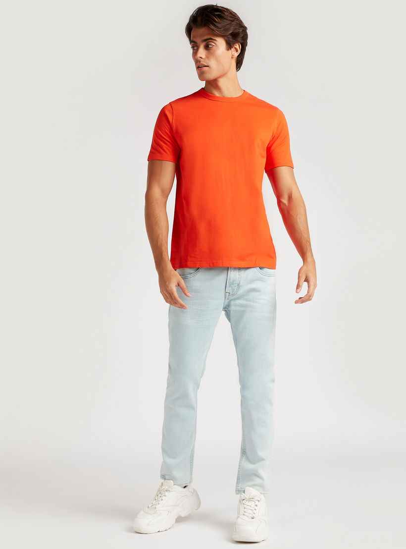 بنطلون جينز سادة بخصر مرتفع وجيوب-men-clothing-bottoms-jeans-image-4