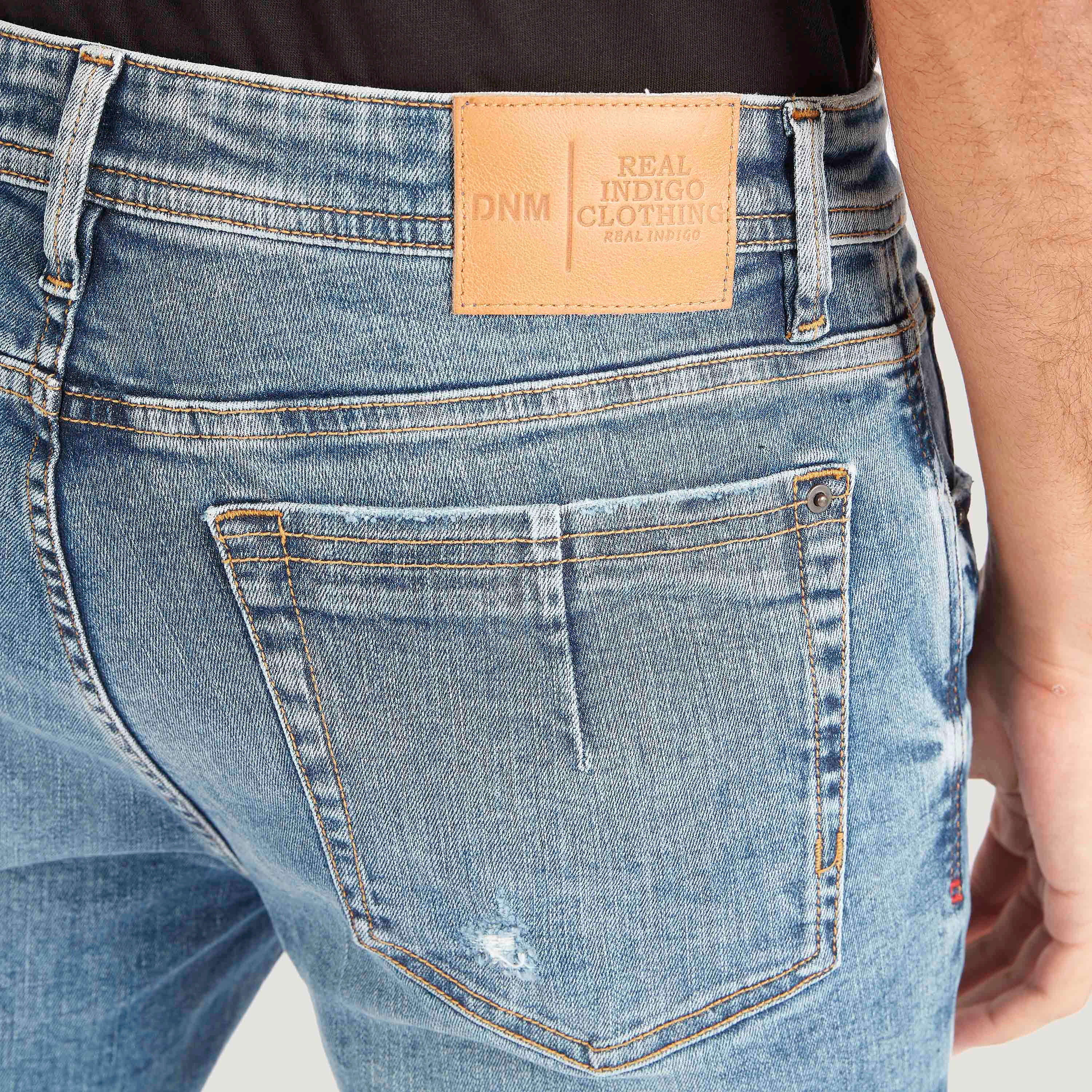 Lee Cooper Ripped Mid-Rise Denim Jeans with Button Closure-men-clothing-bottoms-jeans-image-4