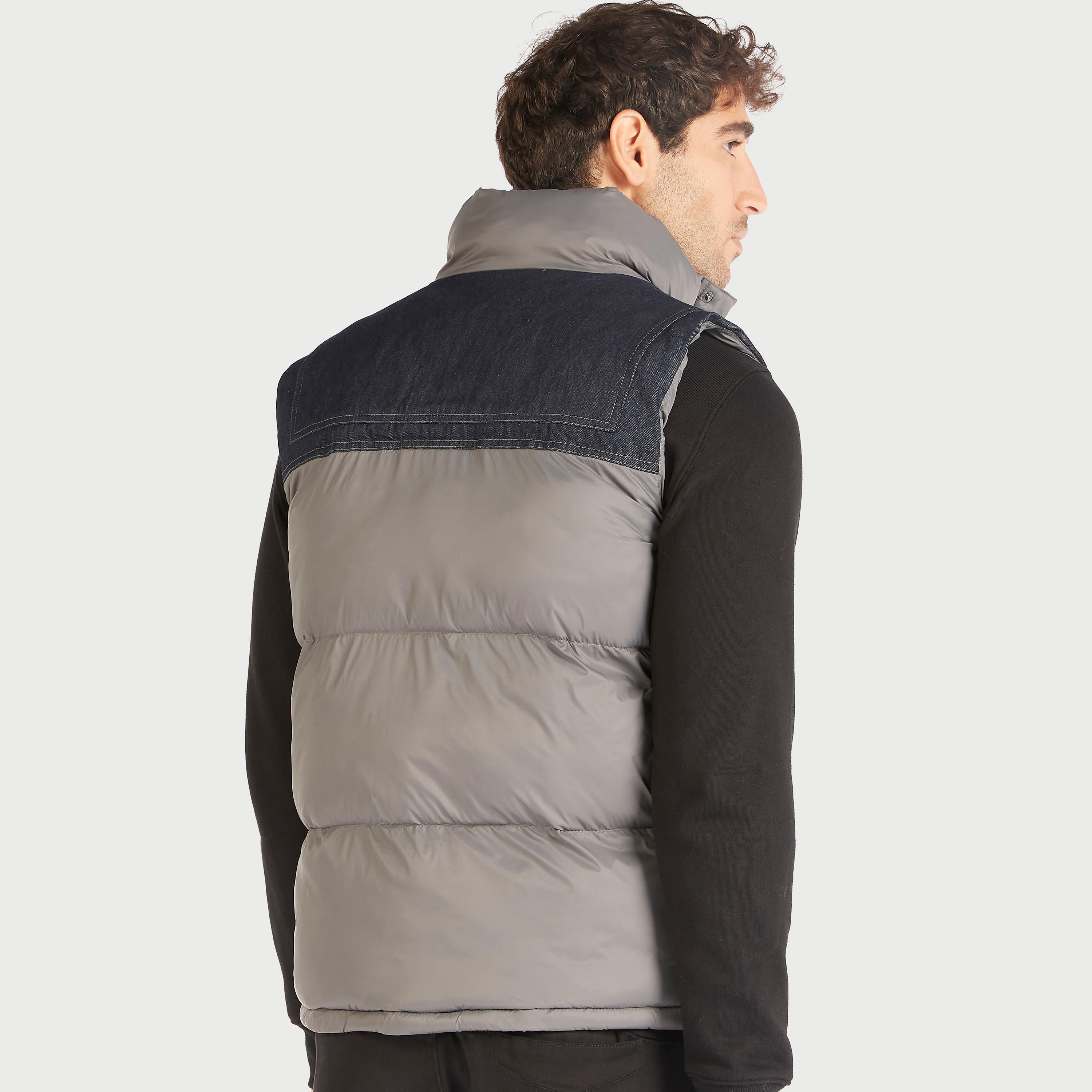 Lee Cooper Panelled Gilet with Button Closure and Pockets-men-clothing-jacketsandblazers-jackets-image-4