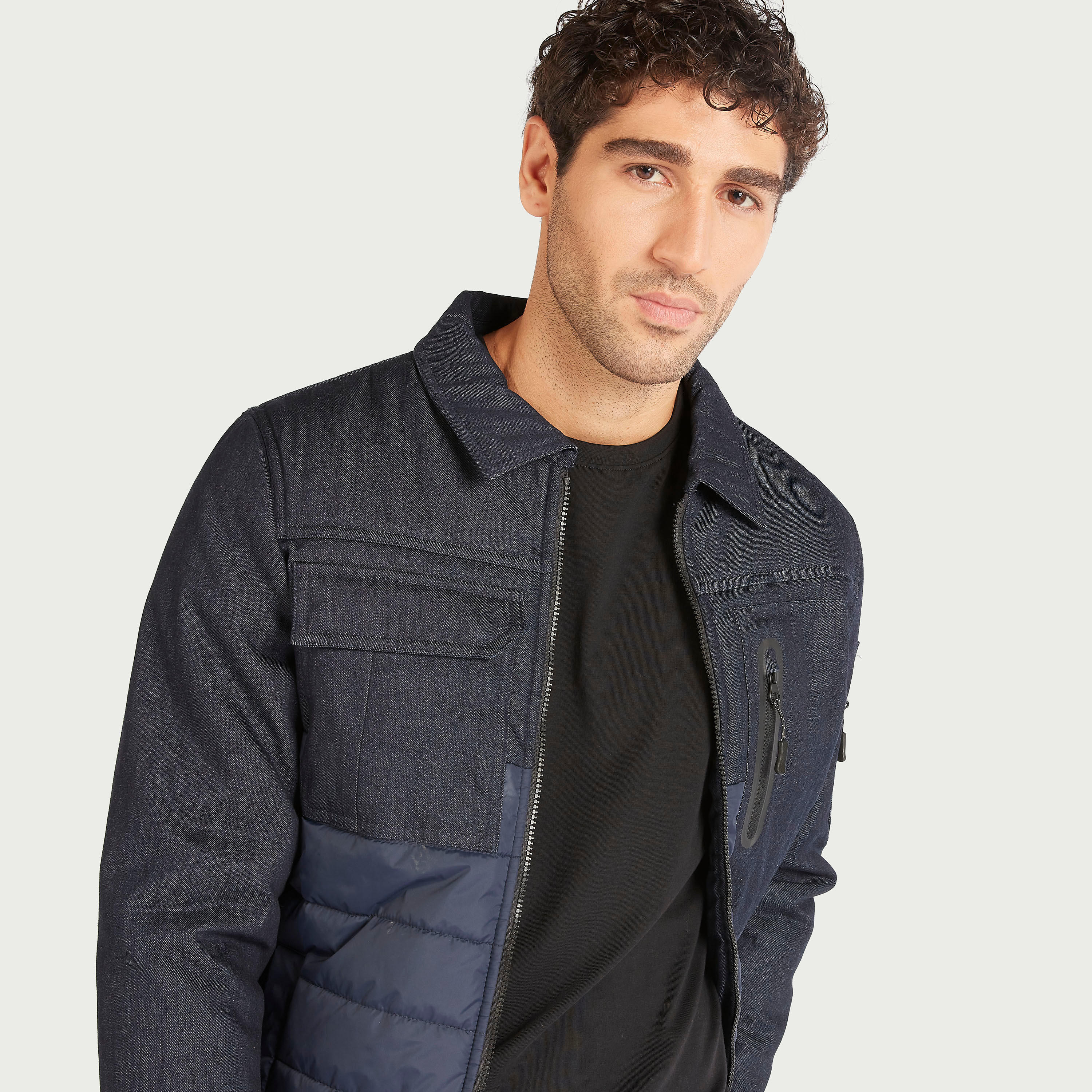 جاكيت بألواح وسحاب إغلاق وجيوب من لي كوبر-men-clothing-jacketsandblazers-jackets-image-6