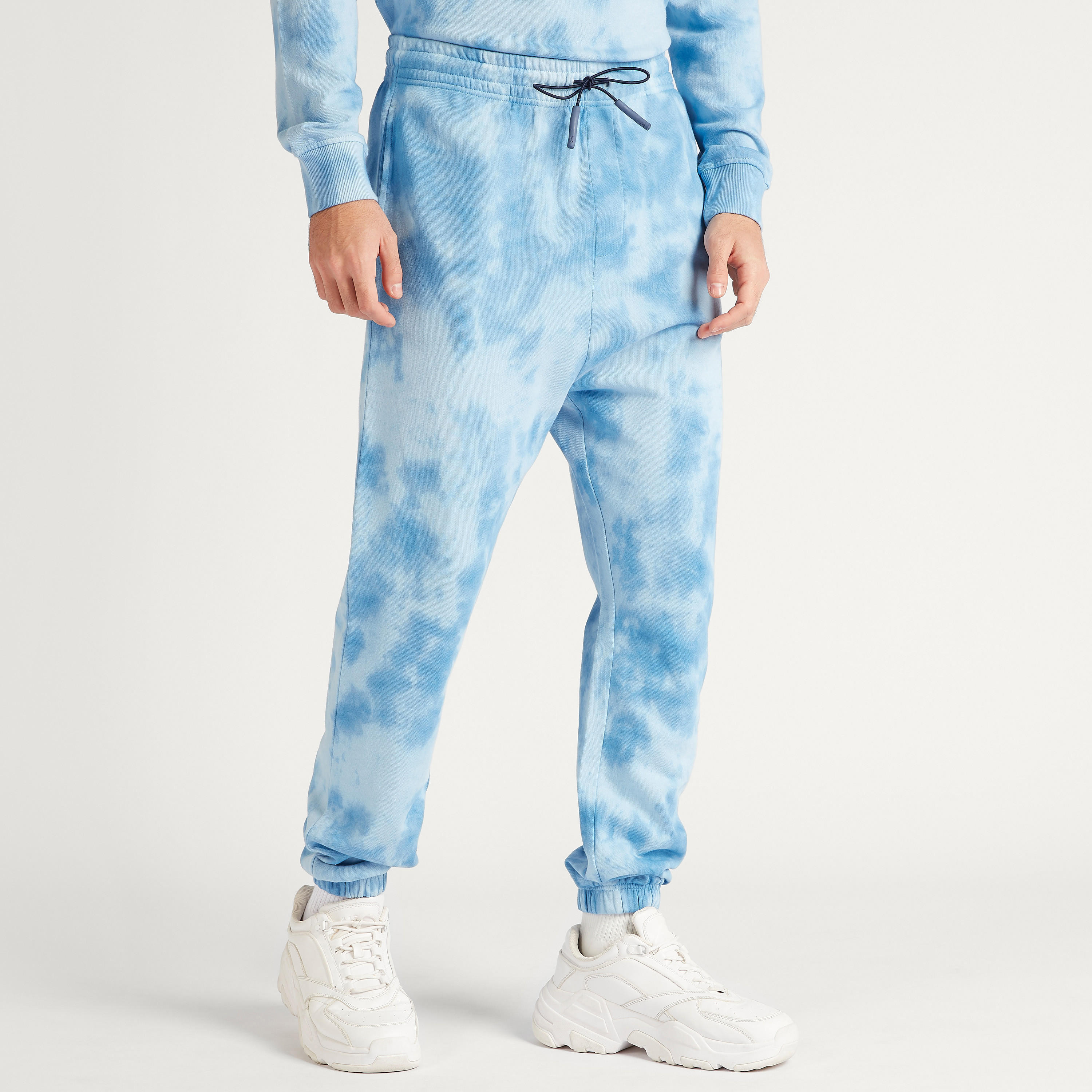 Tie-Dye Joggers with Drawstring Closure and Pockets-men-clothing-bottoms-joggers-image-1