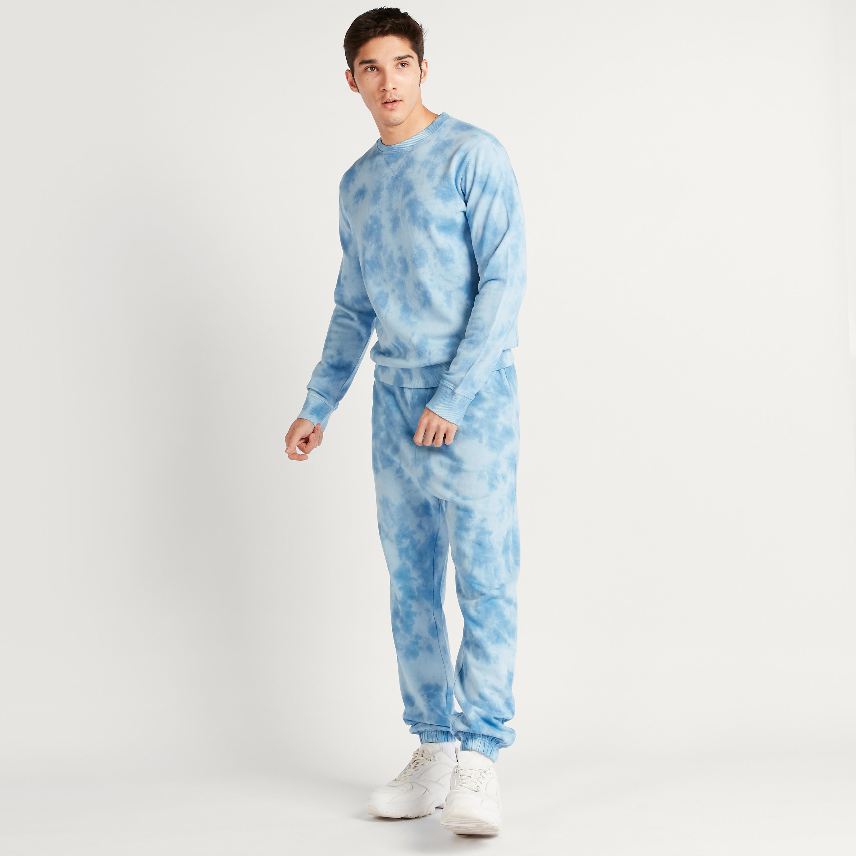 Tie-Dye Joggers with Drawstring Closure and Pockets-men-clothing-bottoms-joggers-image-2