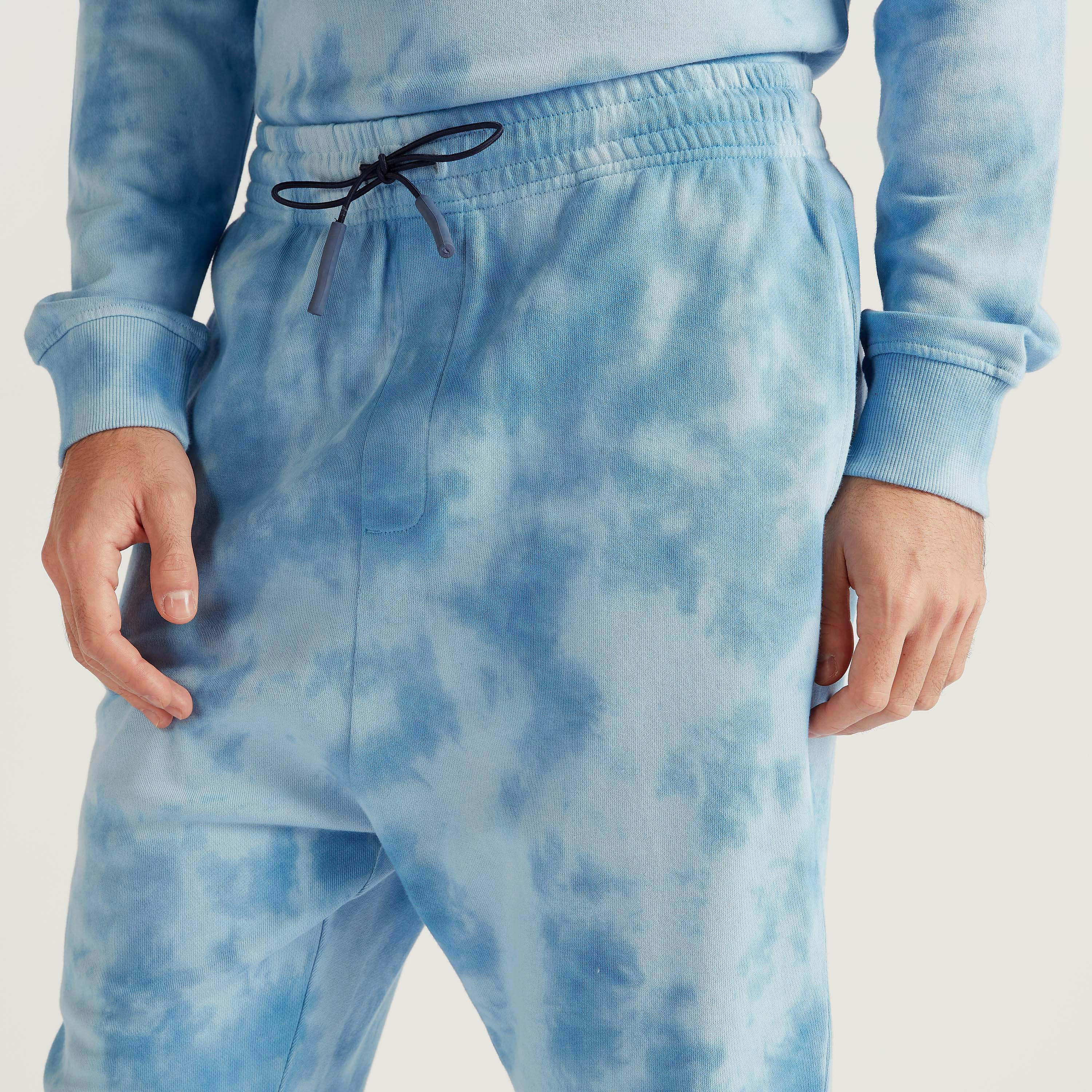 Tie-Dye Joggers with Drawstring Closure and Pockets-men-clothing-bottoms-joggers-image-3