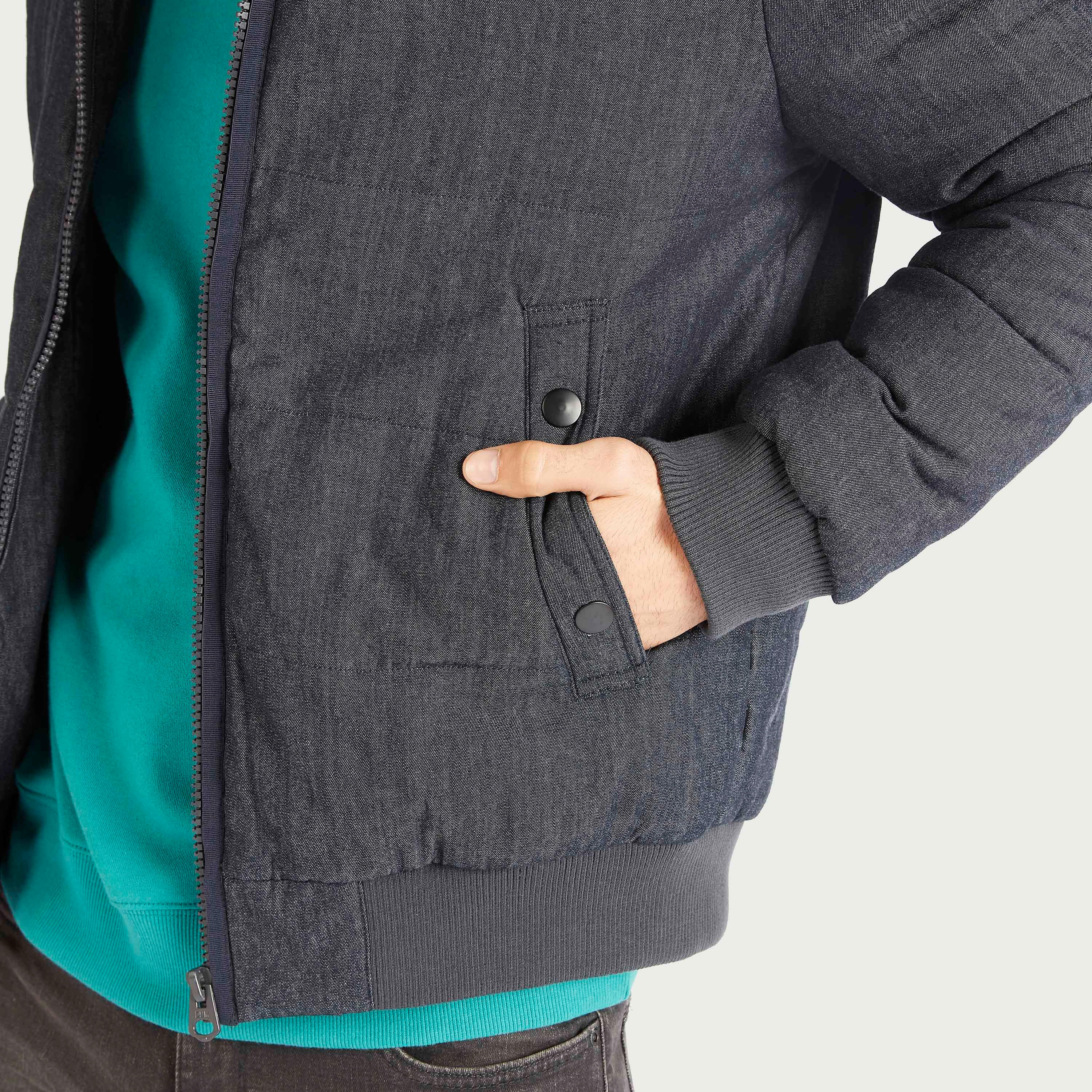 Solid Denim Jacket with Zip Closure and Pockets-men-clothing-jacketsandblazers-jackets-image-3