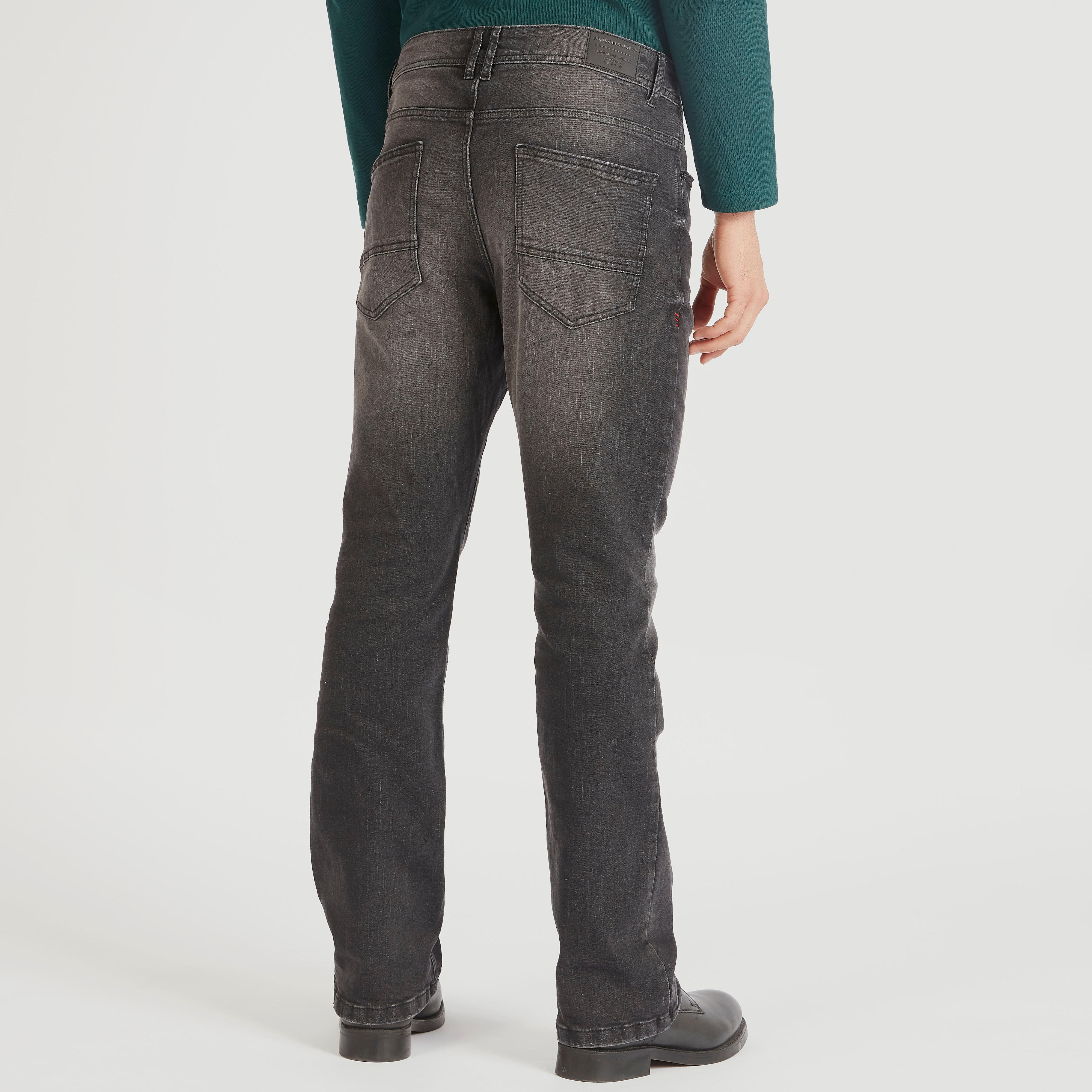 Solid Mid-Rise Ripped Jeans with Pockets and Button Closure-men-clothing-bottoms-jeans-image-4