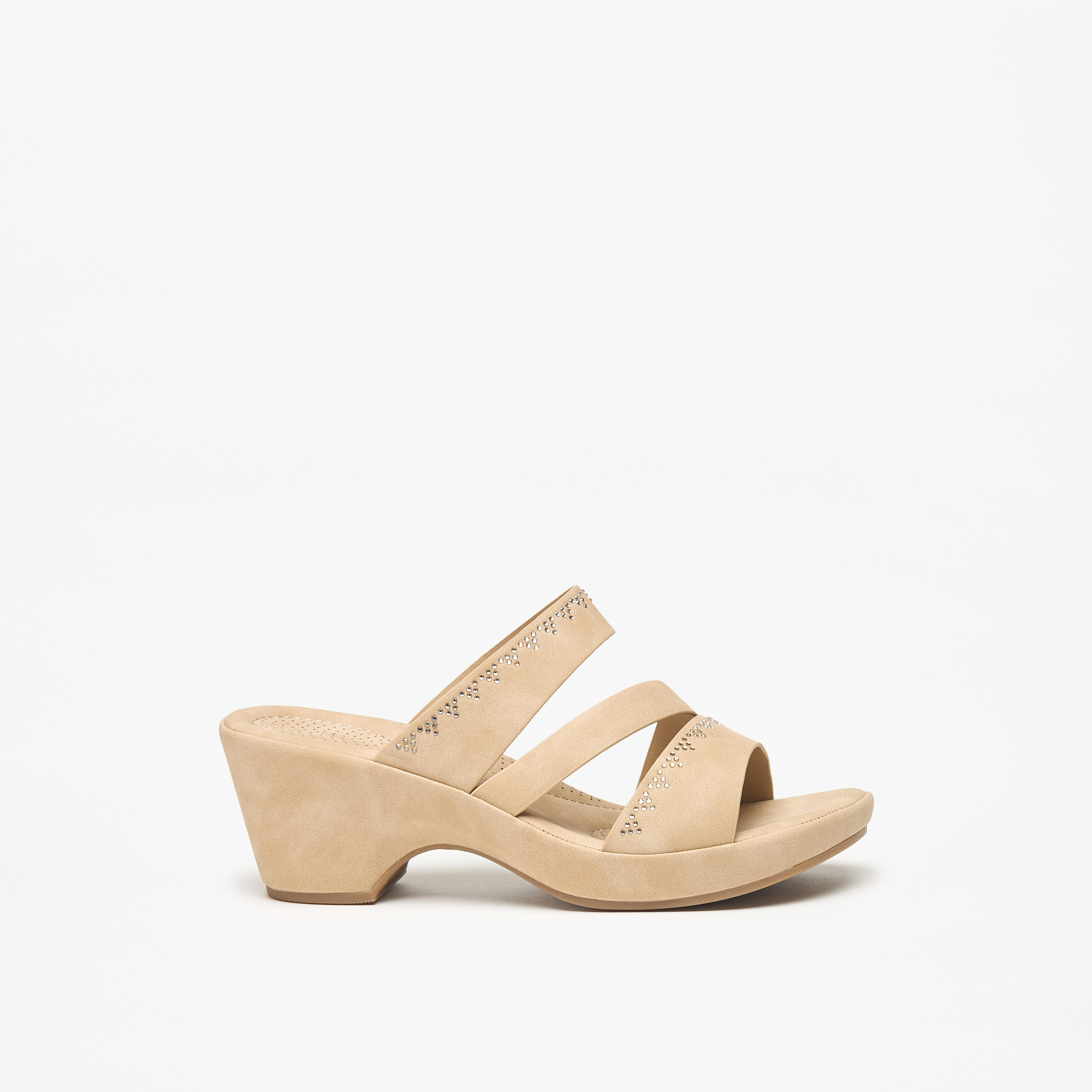 صندل مزيّن سهل الارتداء بكعب سميك من لو كونفورت-women-shoes-sandals-heeled-image-9