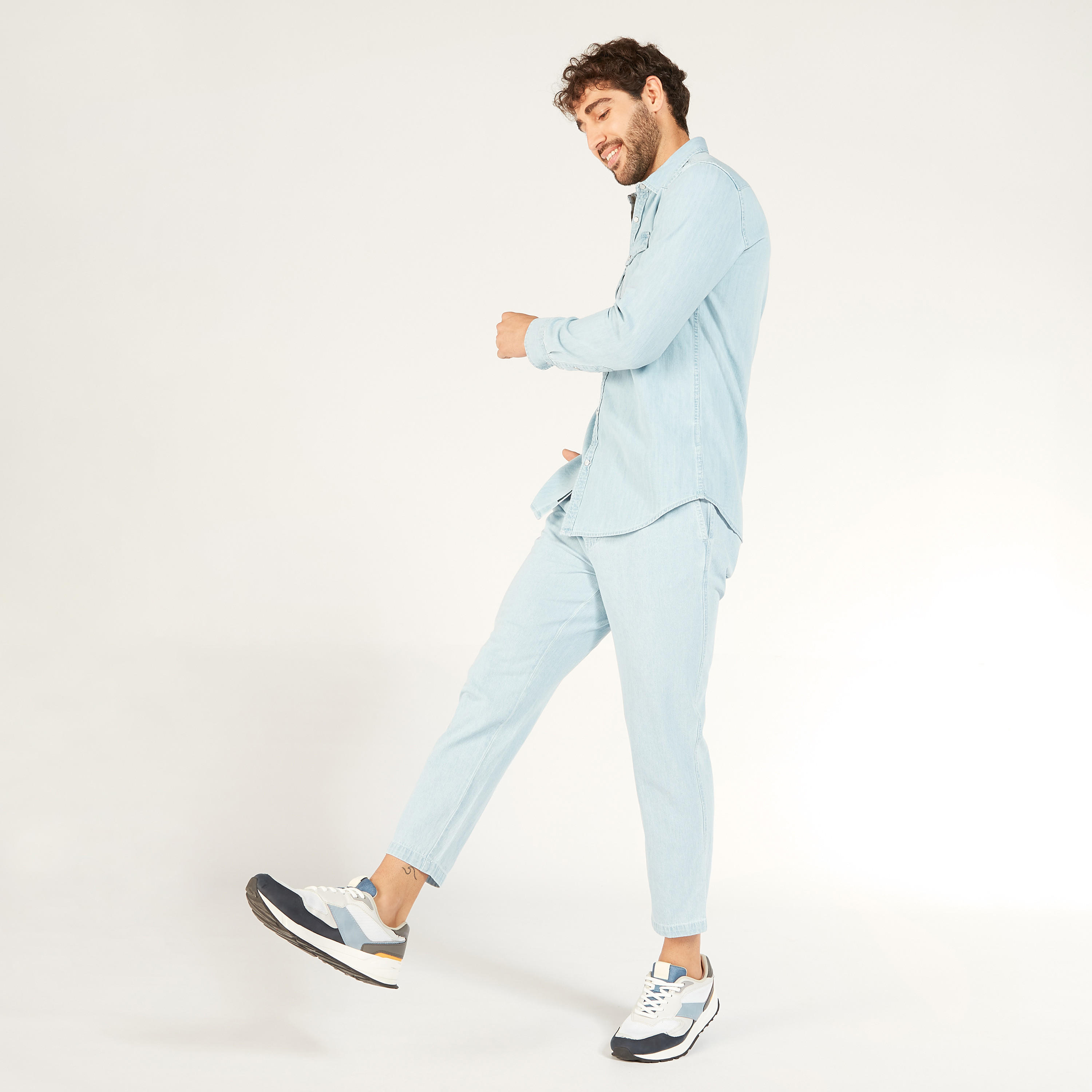 Solid Mid-Rise Cropped Jeans with Drawstring Closure and Pockets-men-clothing-bottoms-jeans-image-5